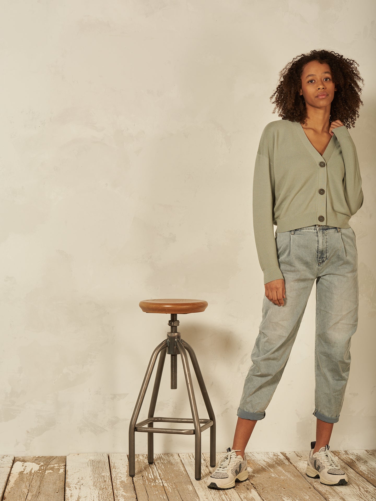 Feinstrickjacke