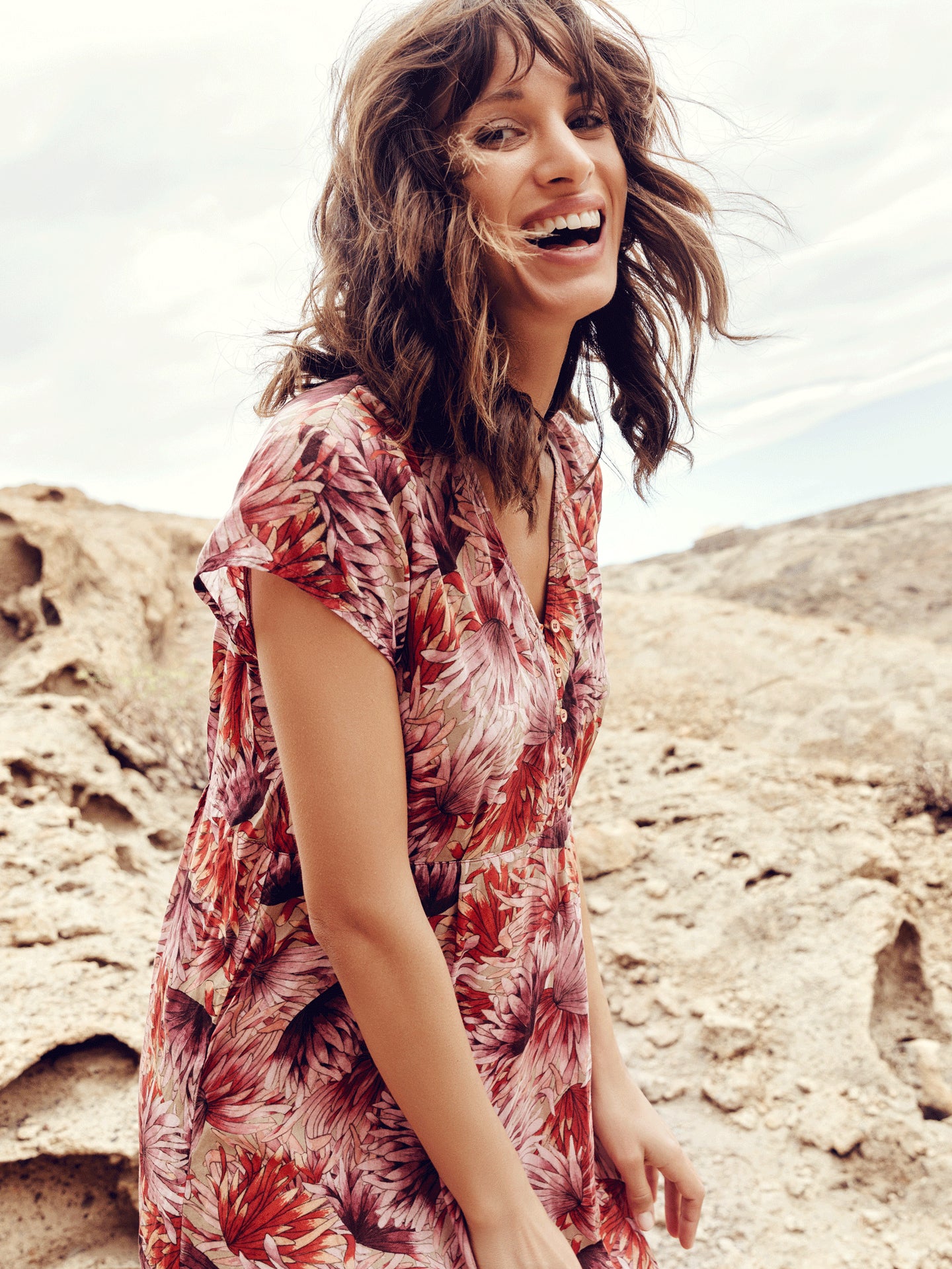 robe avec col en V