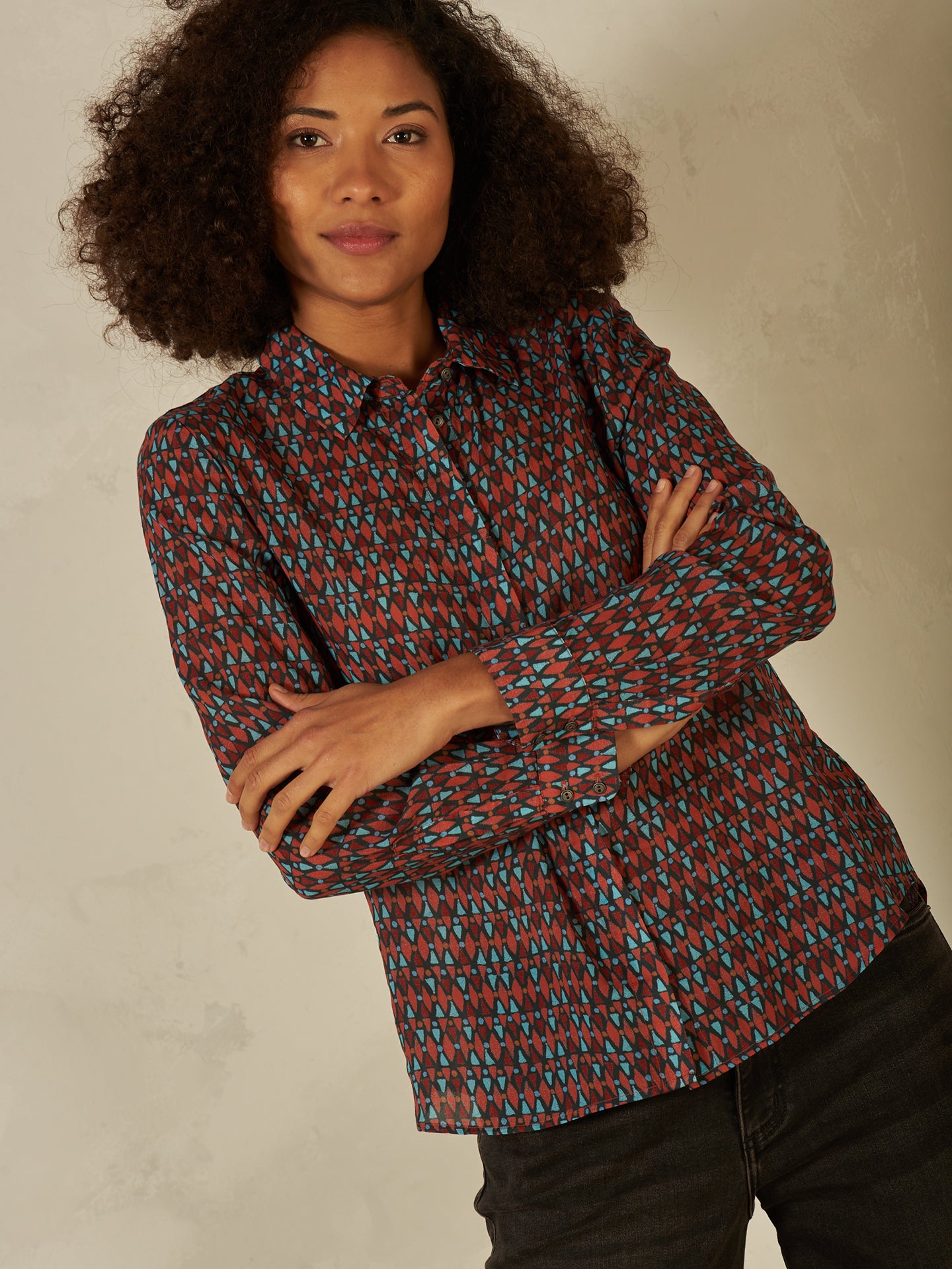 Bluse mit Knopfleiste