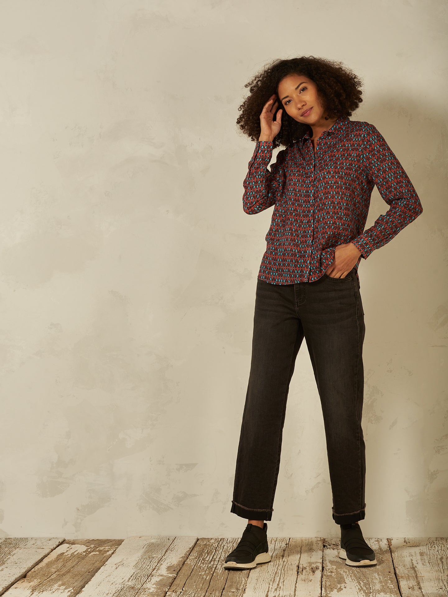 Bluse mit Knopfleiste
