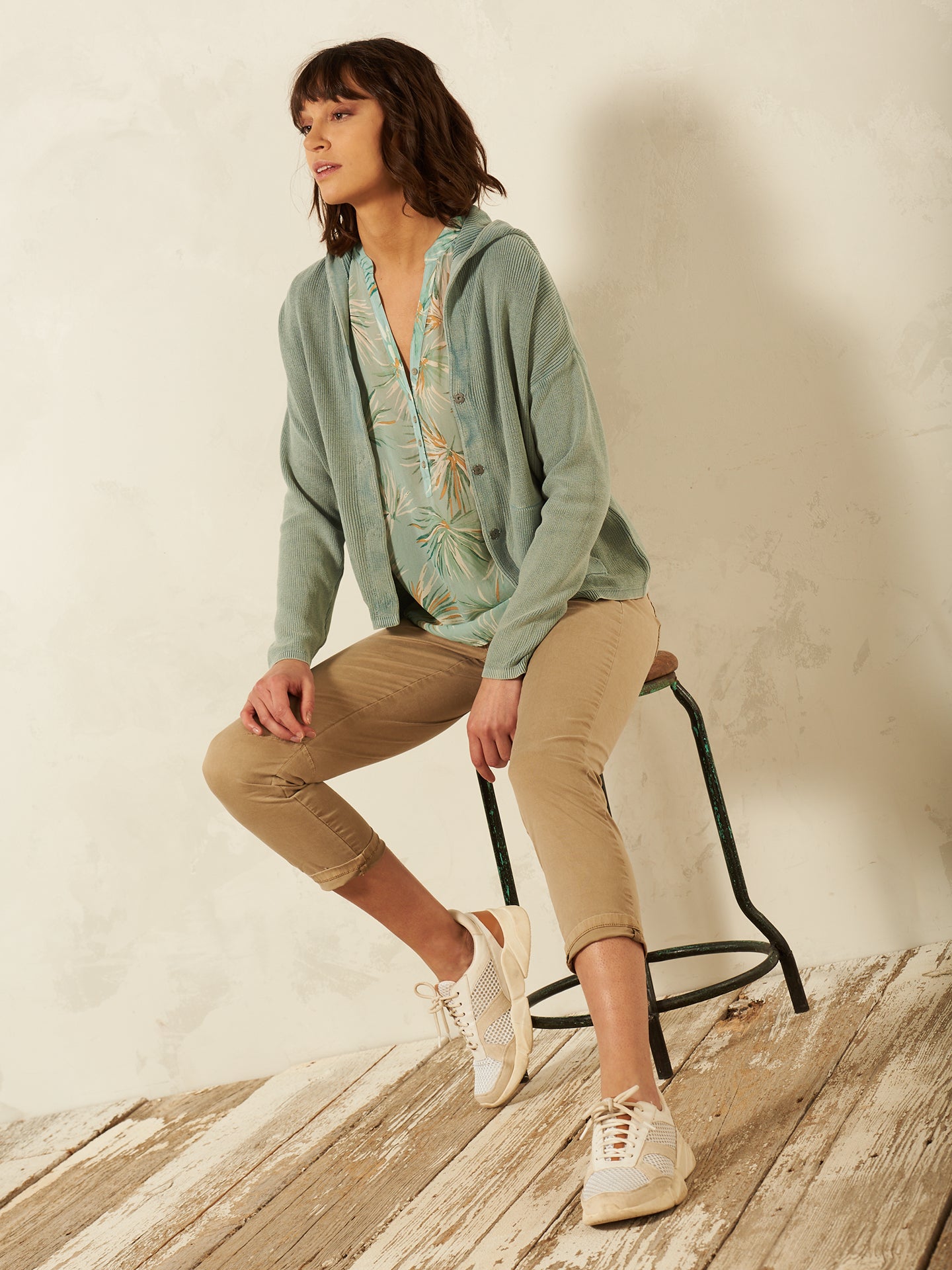 Bluse mit Druck
