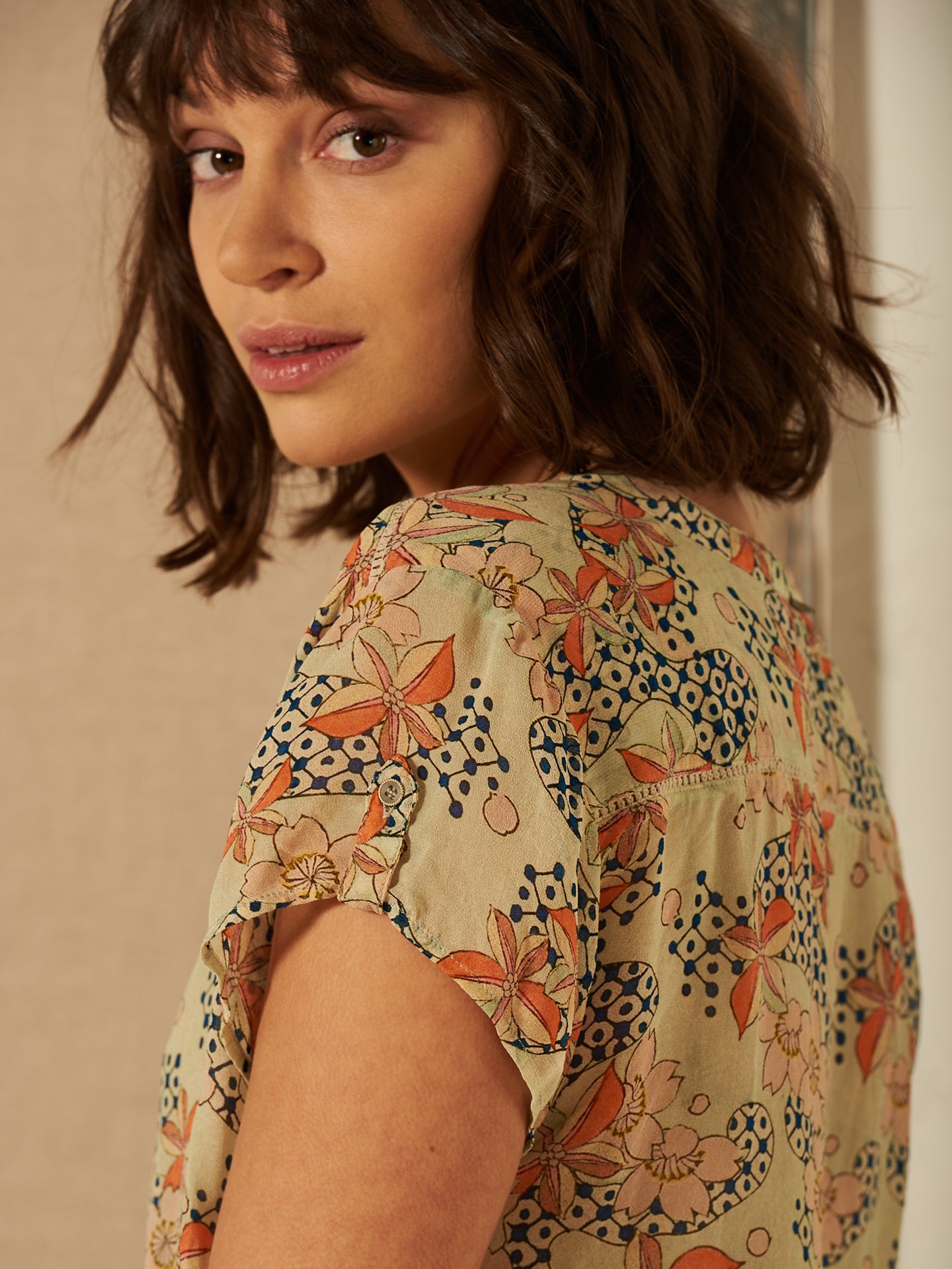 Bluse mit Druck