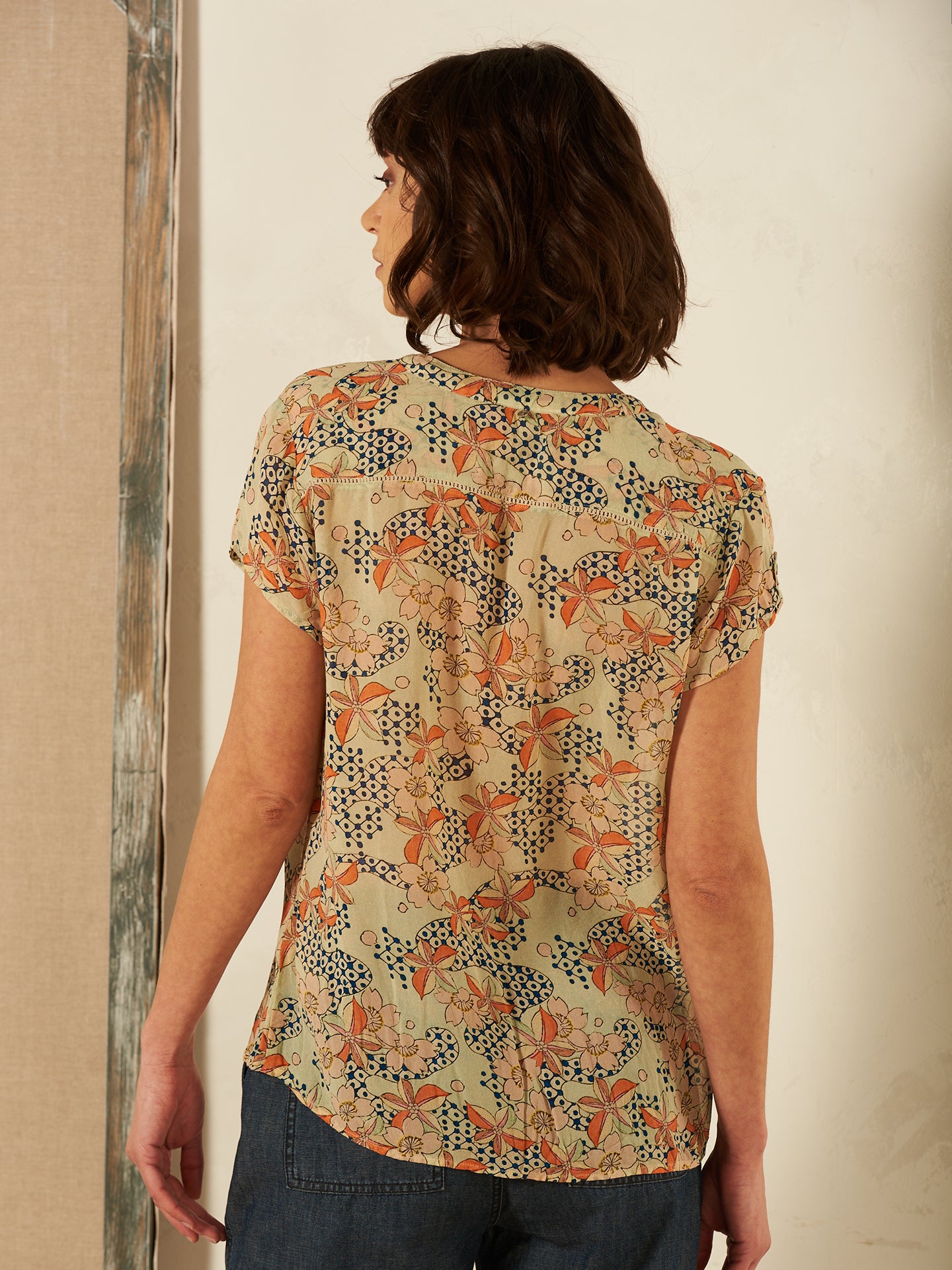 Bluse mit Druck