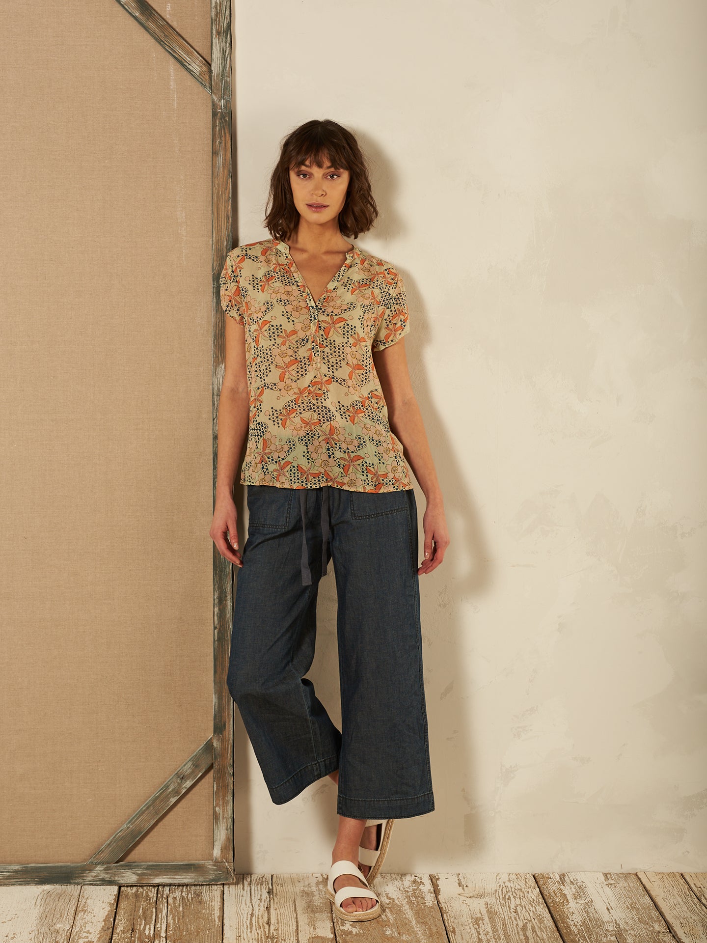 Bluse mit Druck