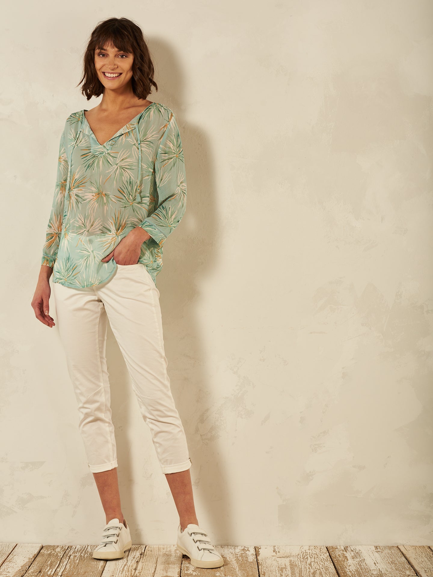 Blusa con stampa