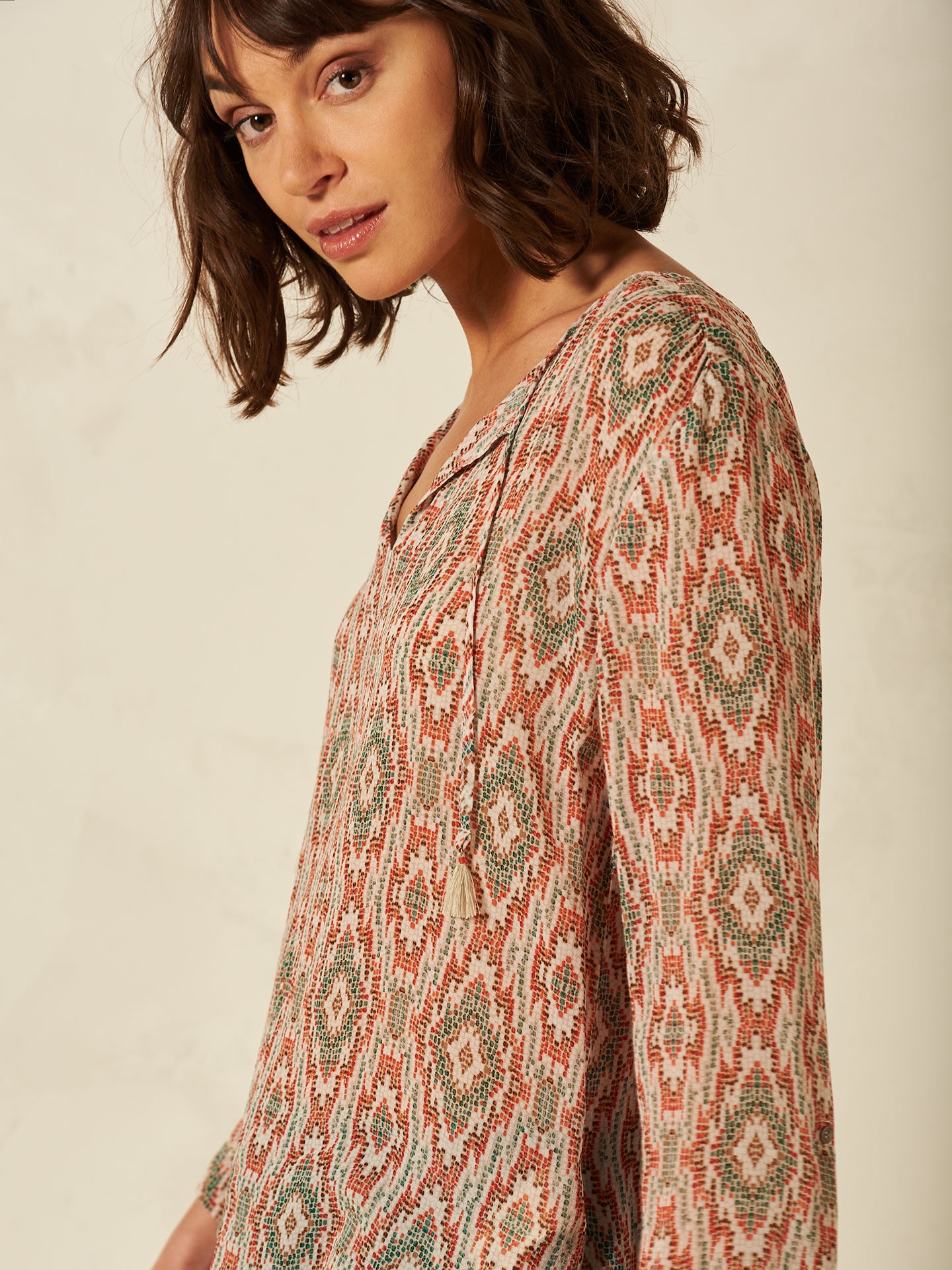 Blusa con stampa