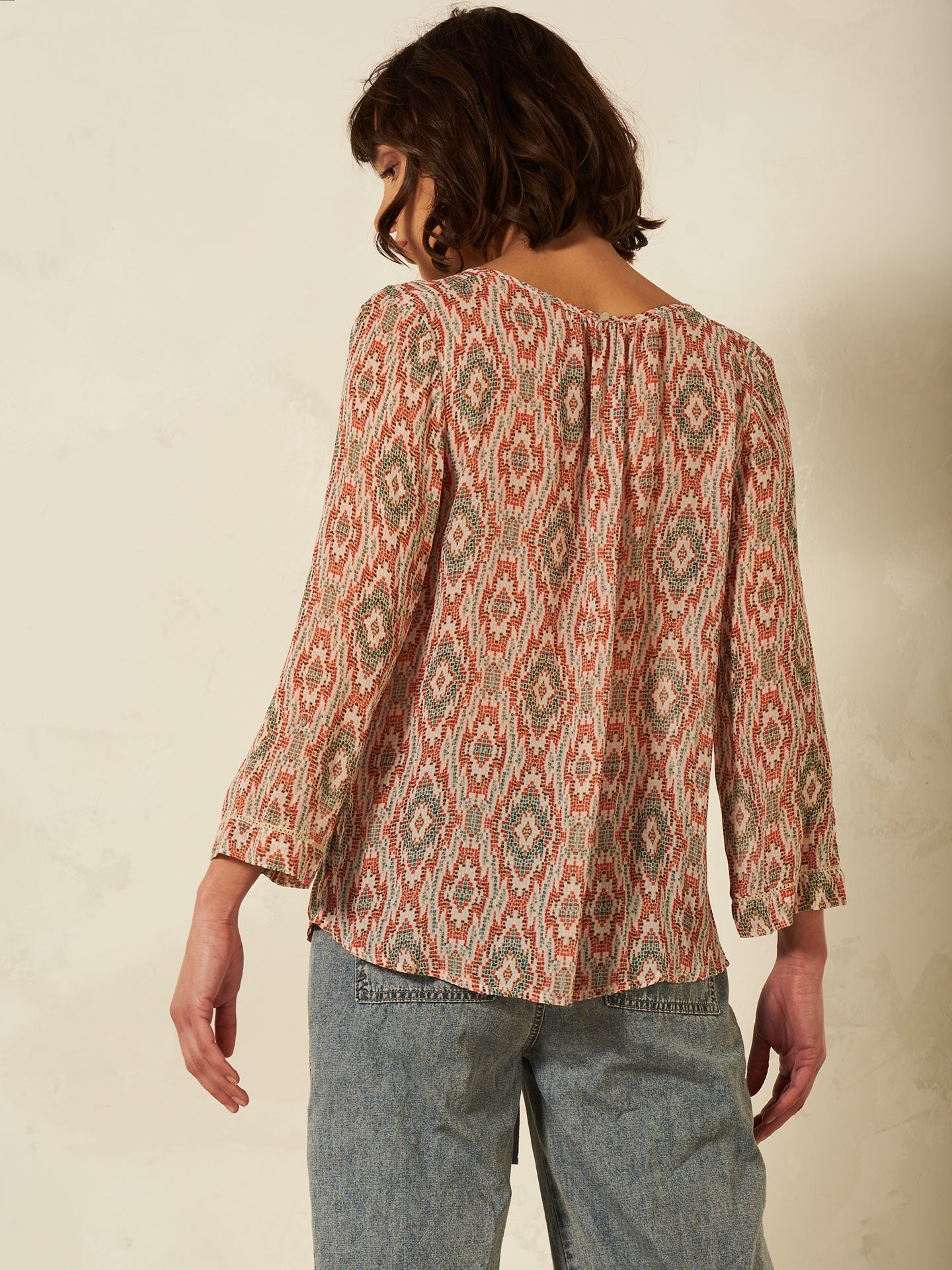 Blusa con stampa