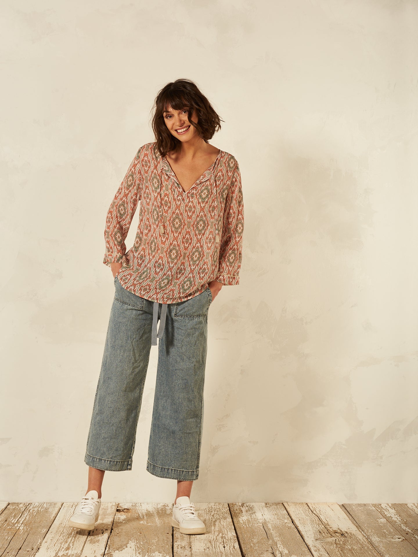 Blusa con stampa
