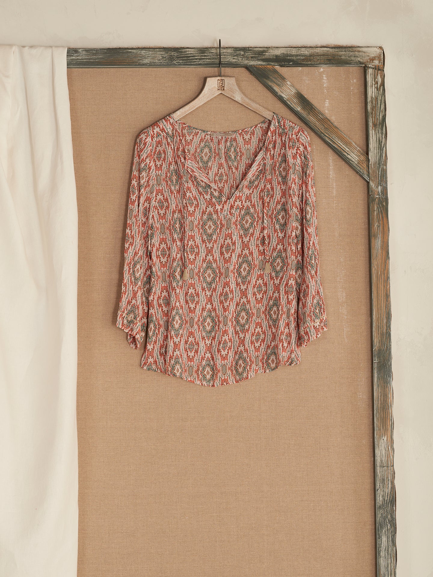 Blusa con stampa