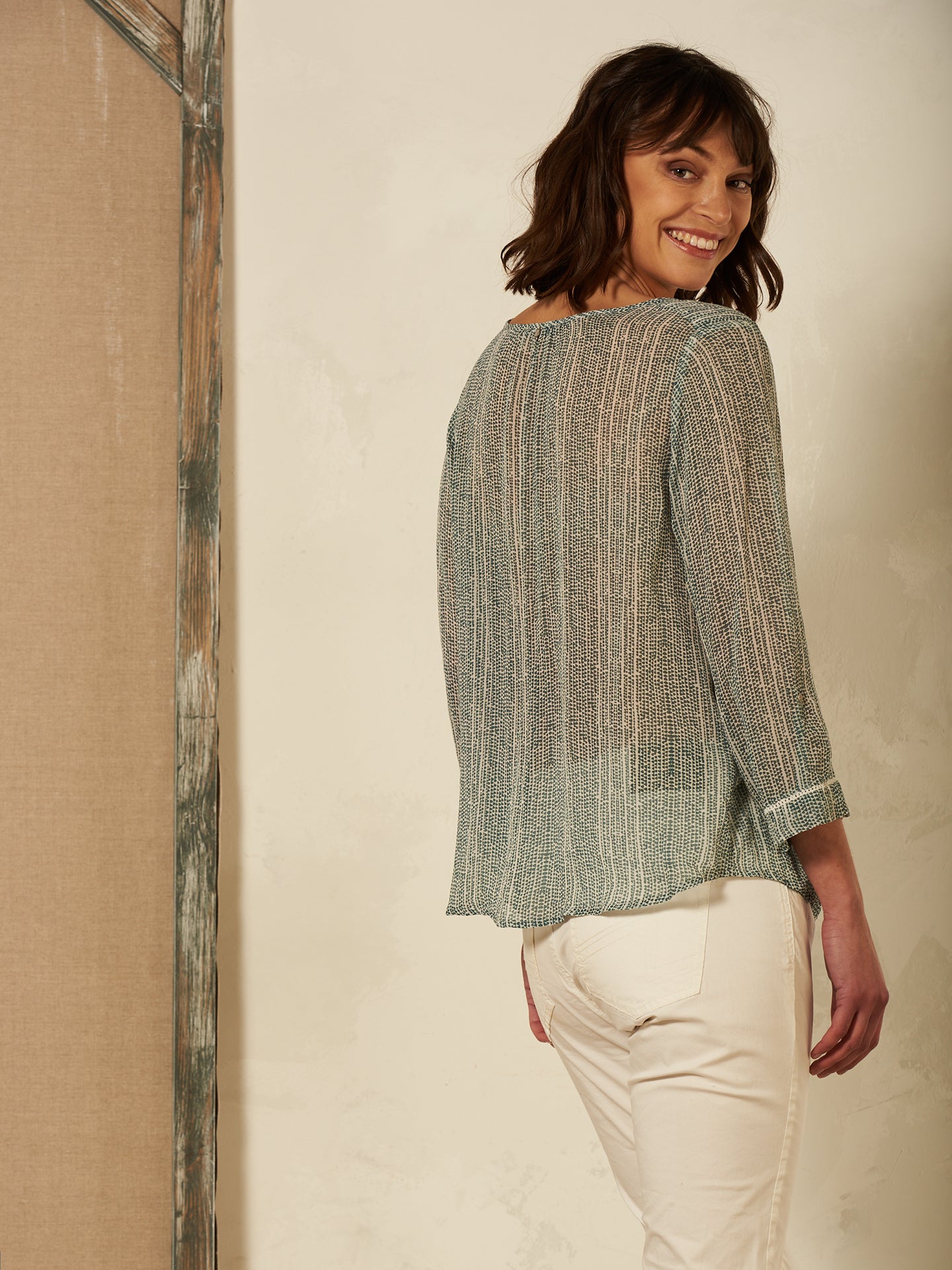Blusa con stampa