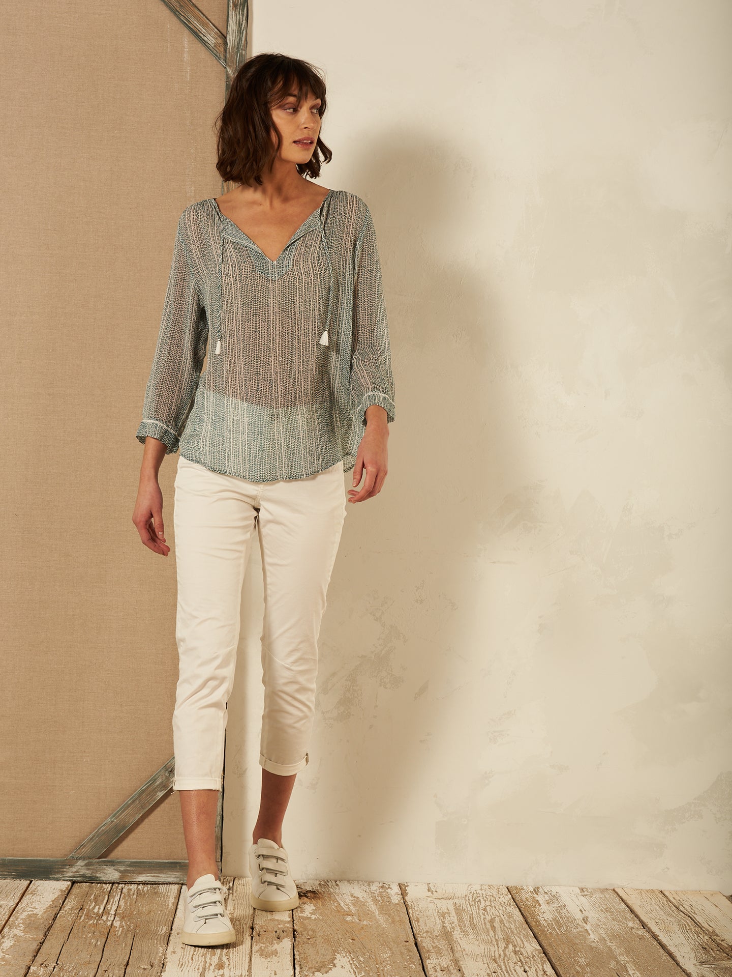 Blusa con stampa