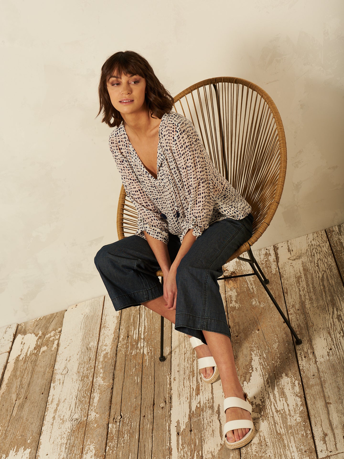 Blusa con stampa