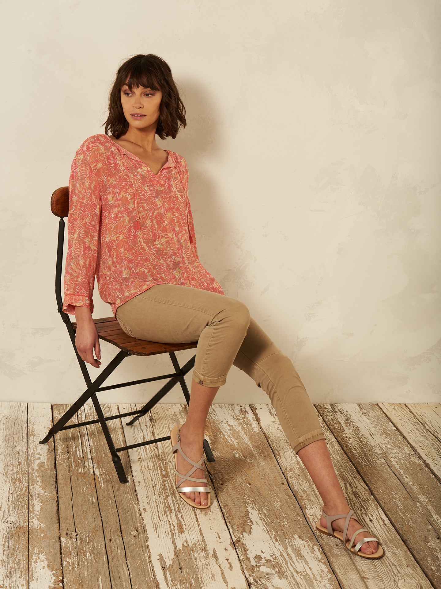 Blusa con stampa