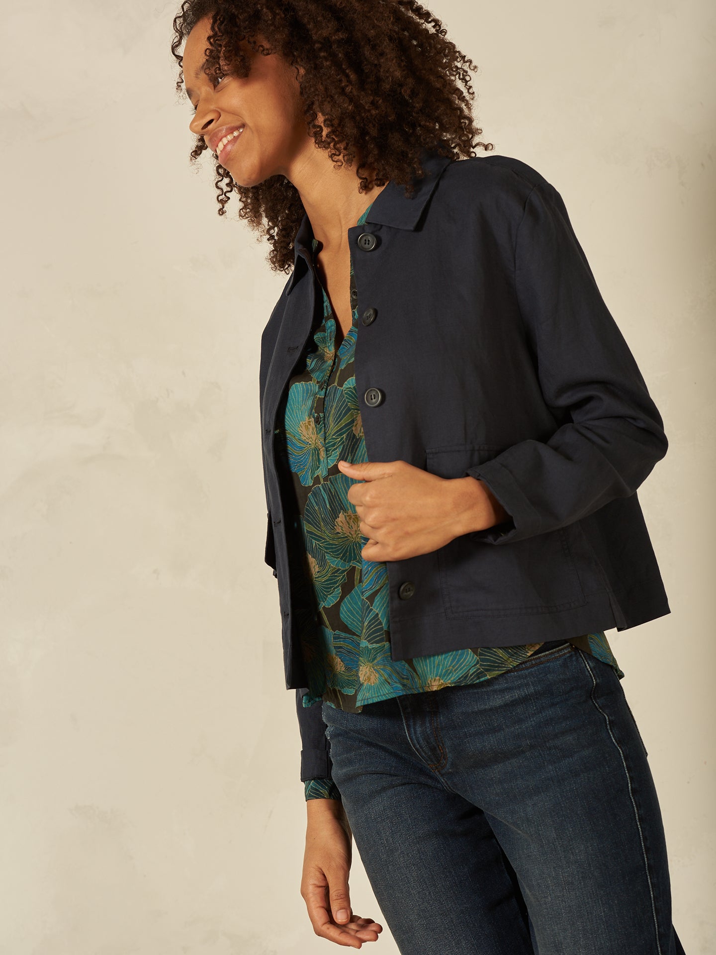 Jacke mit Hemdkragen