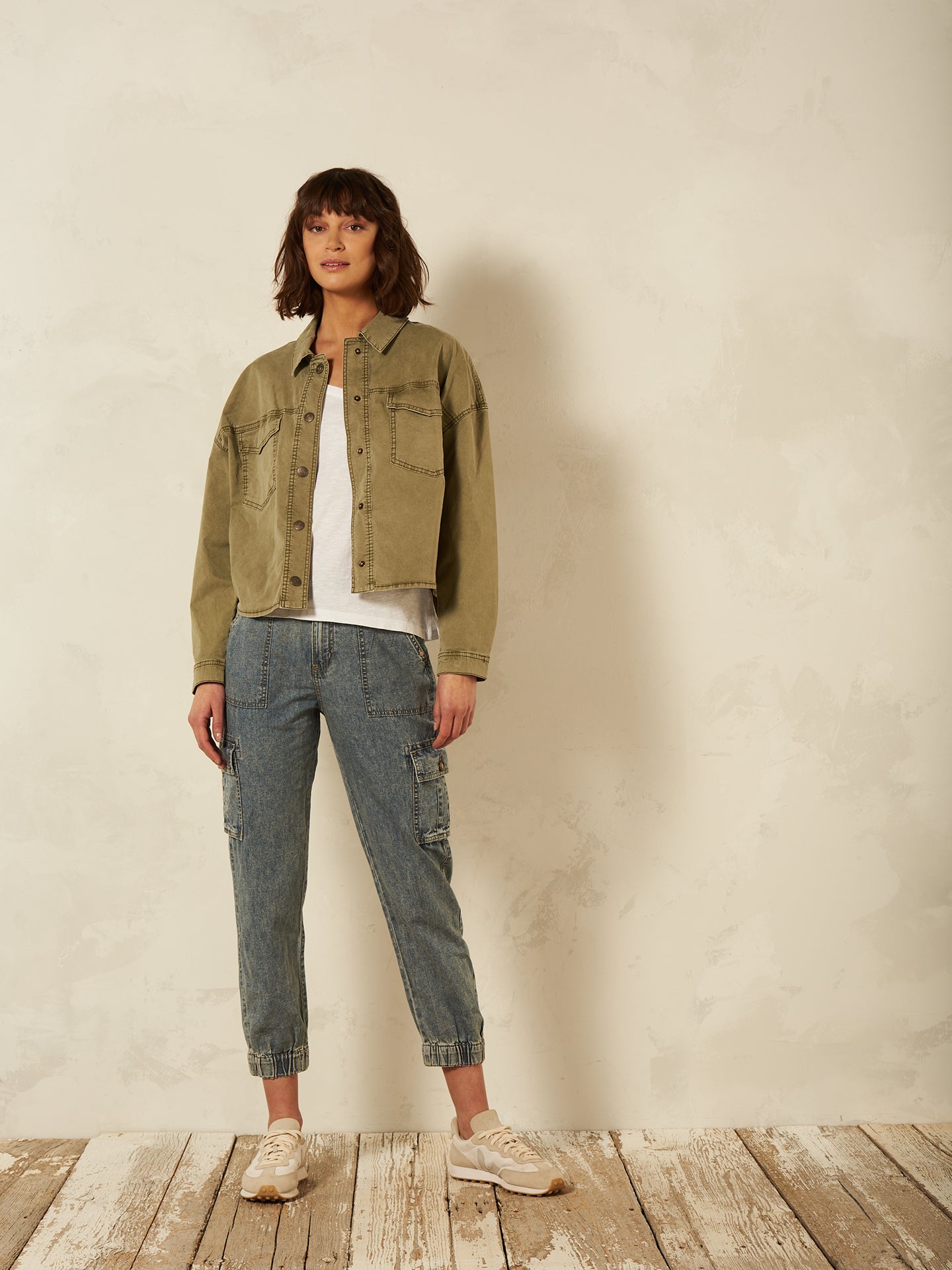 Jacke mit Hemdkragen