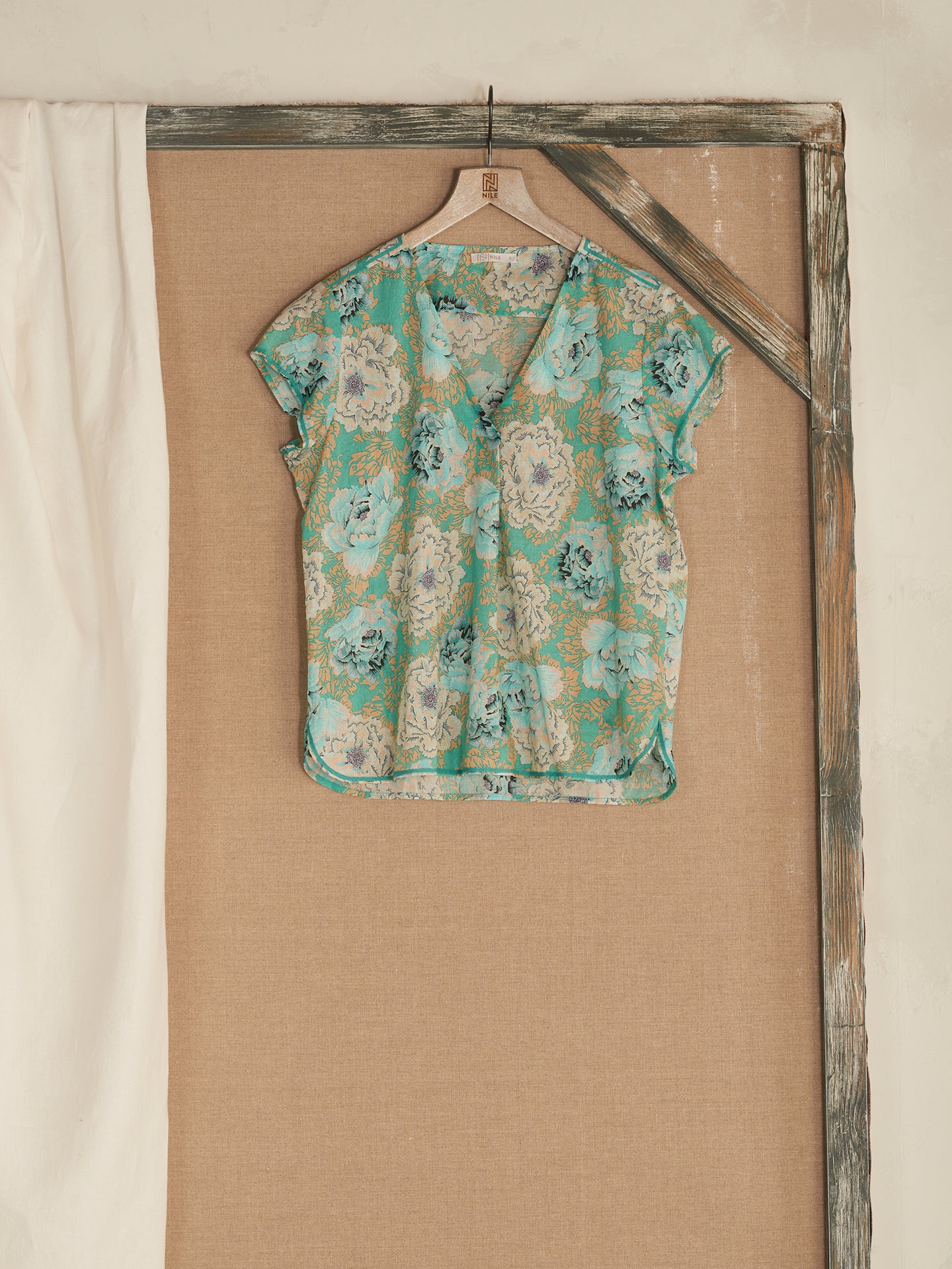 Bluse mit Druck