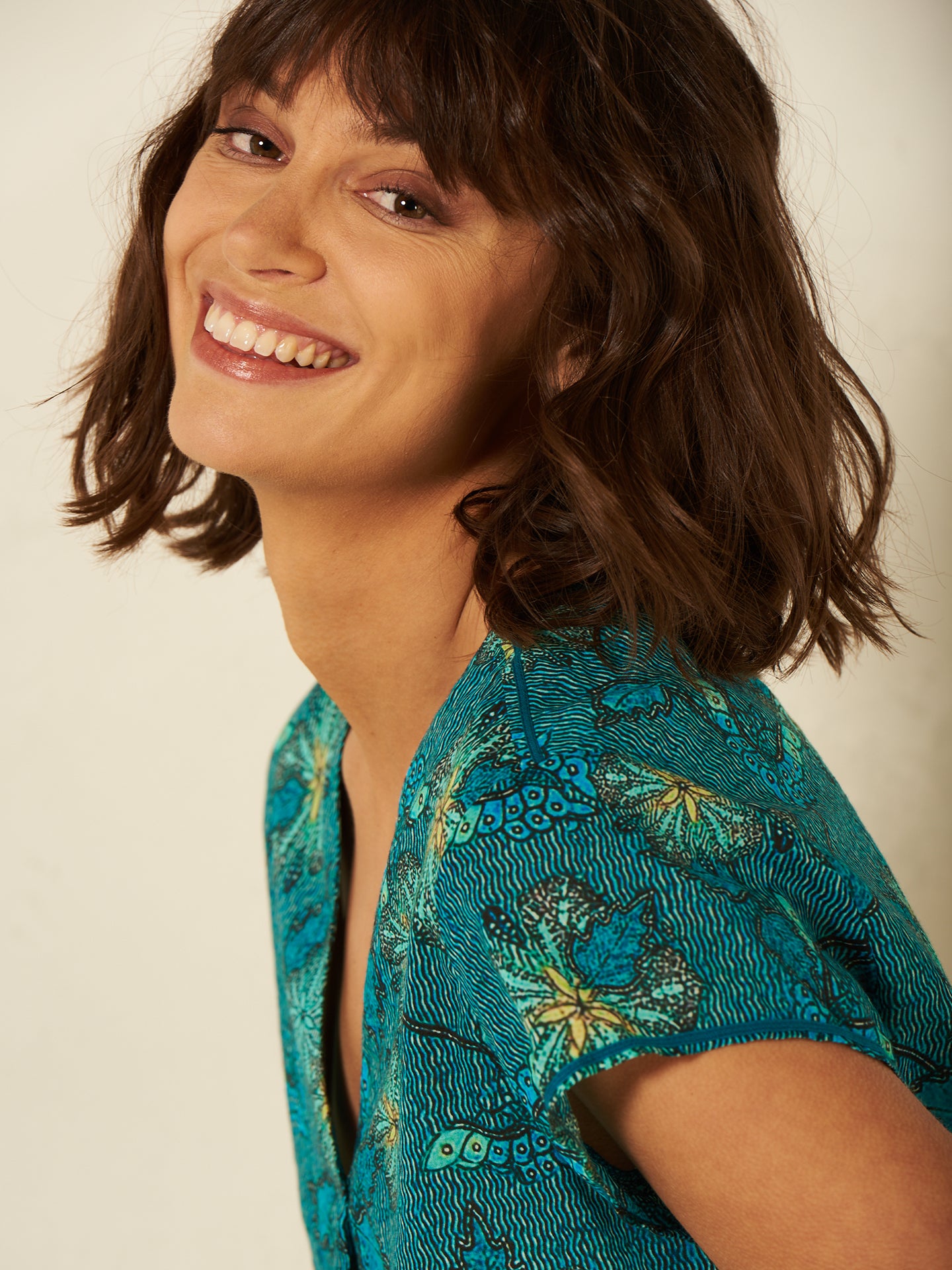 Bluse mit Druck