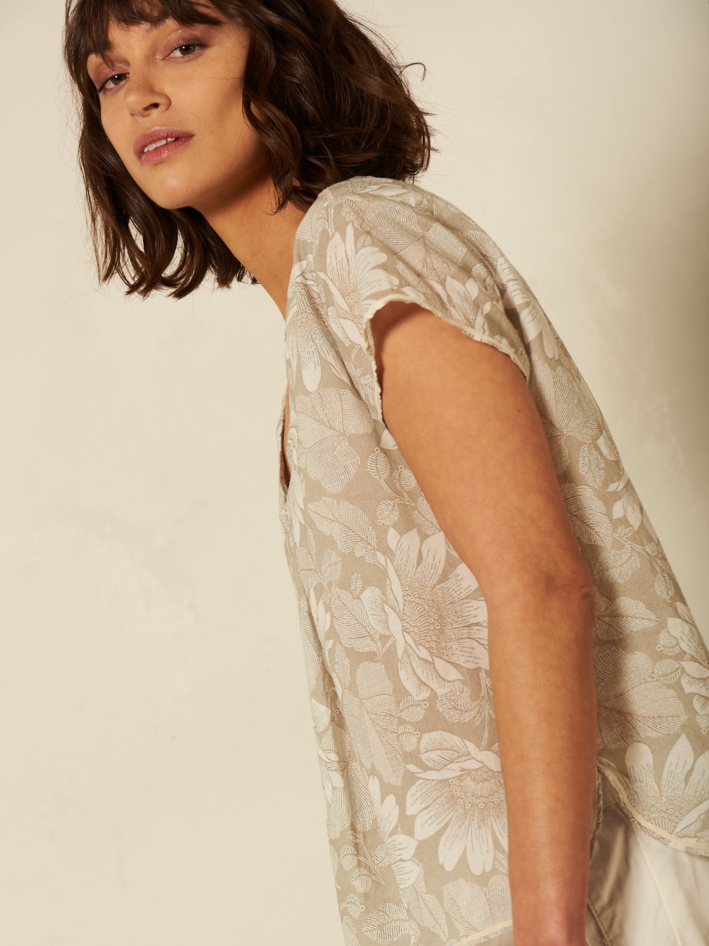 Bluse mit Druck