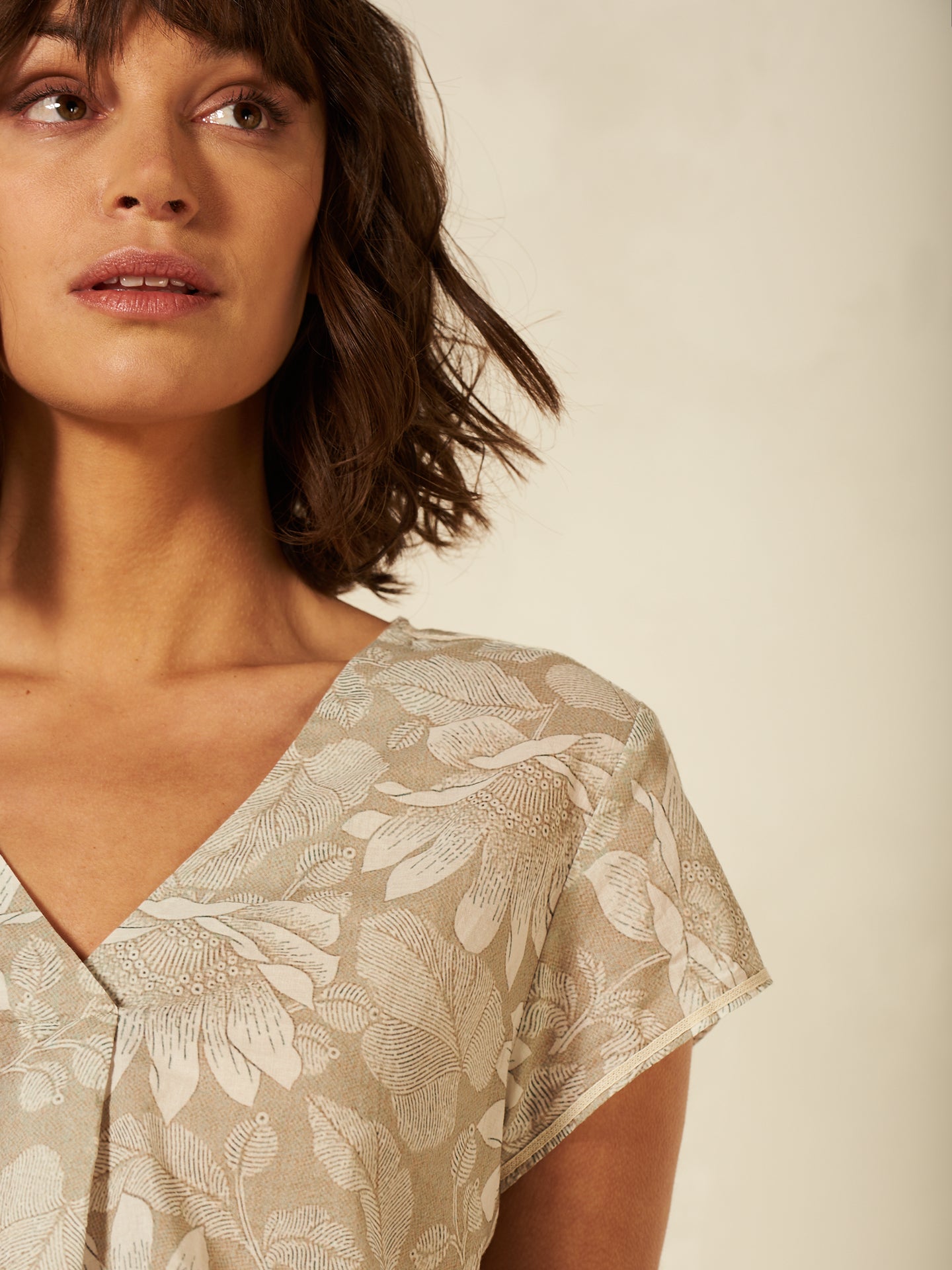 Bluse mit Druck