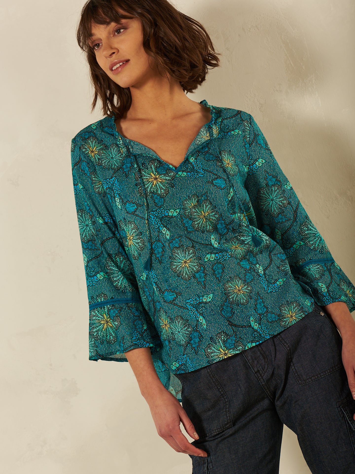 Blusa con stampa