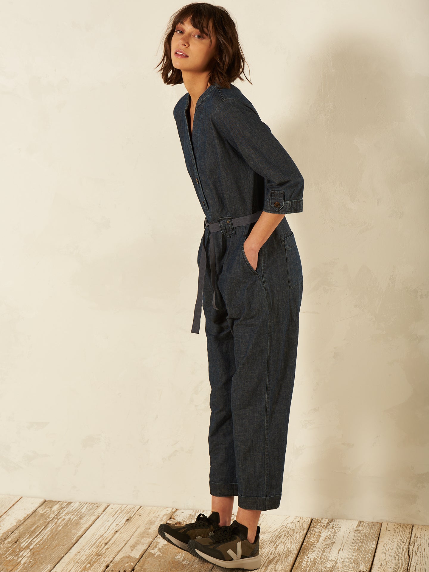 Jumpsuit mit Leinen