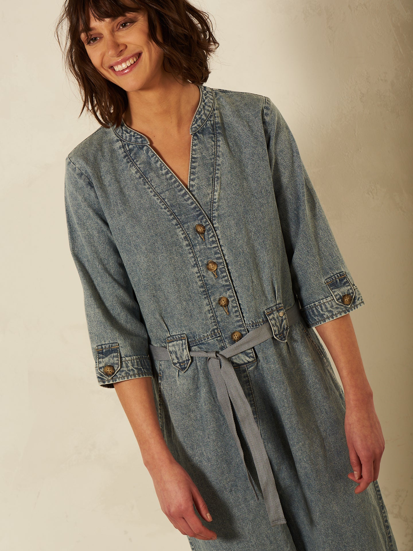 Jumpsuit mit Leinen