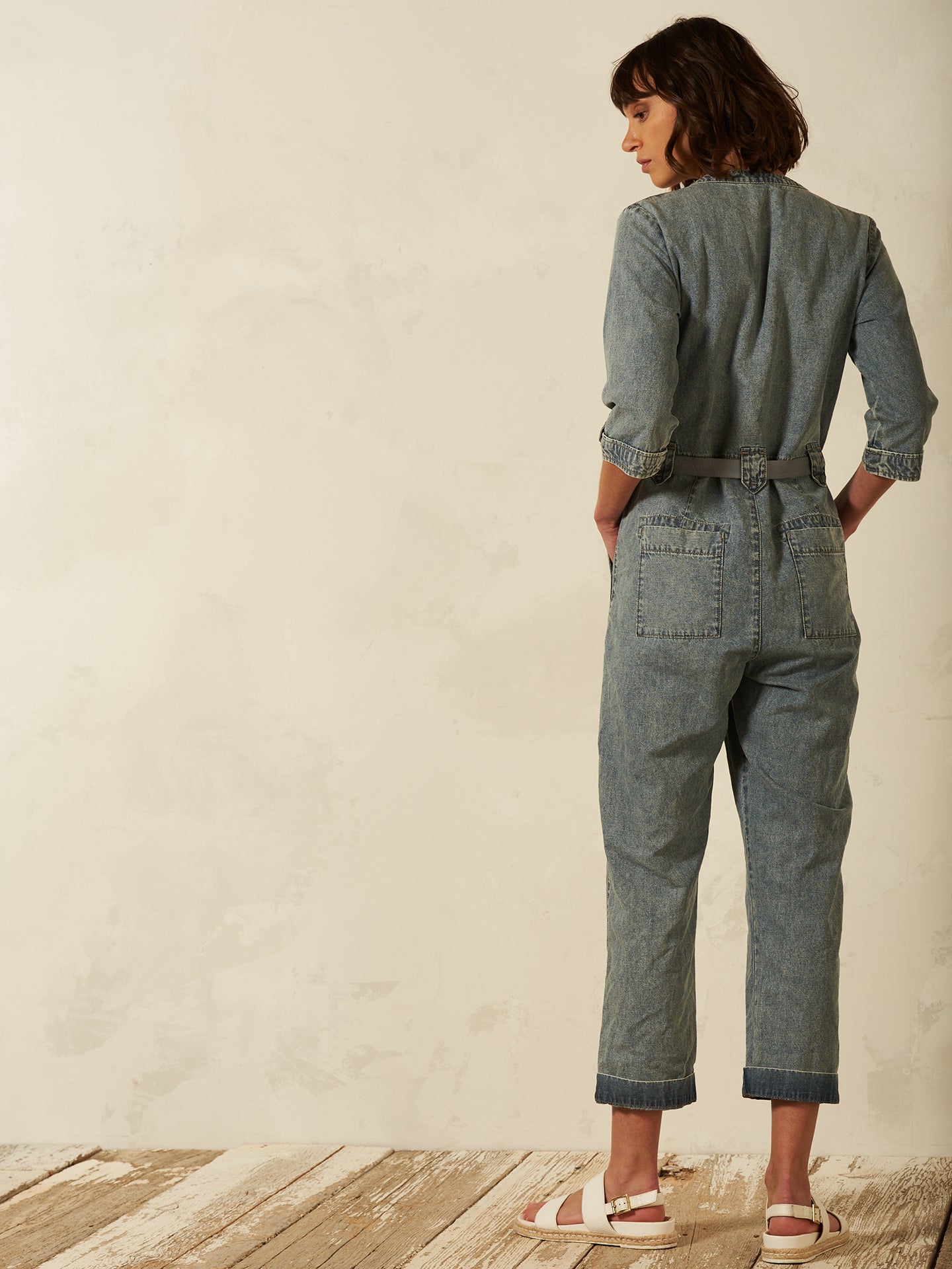 Jumpsuit mit Leinen