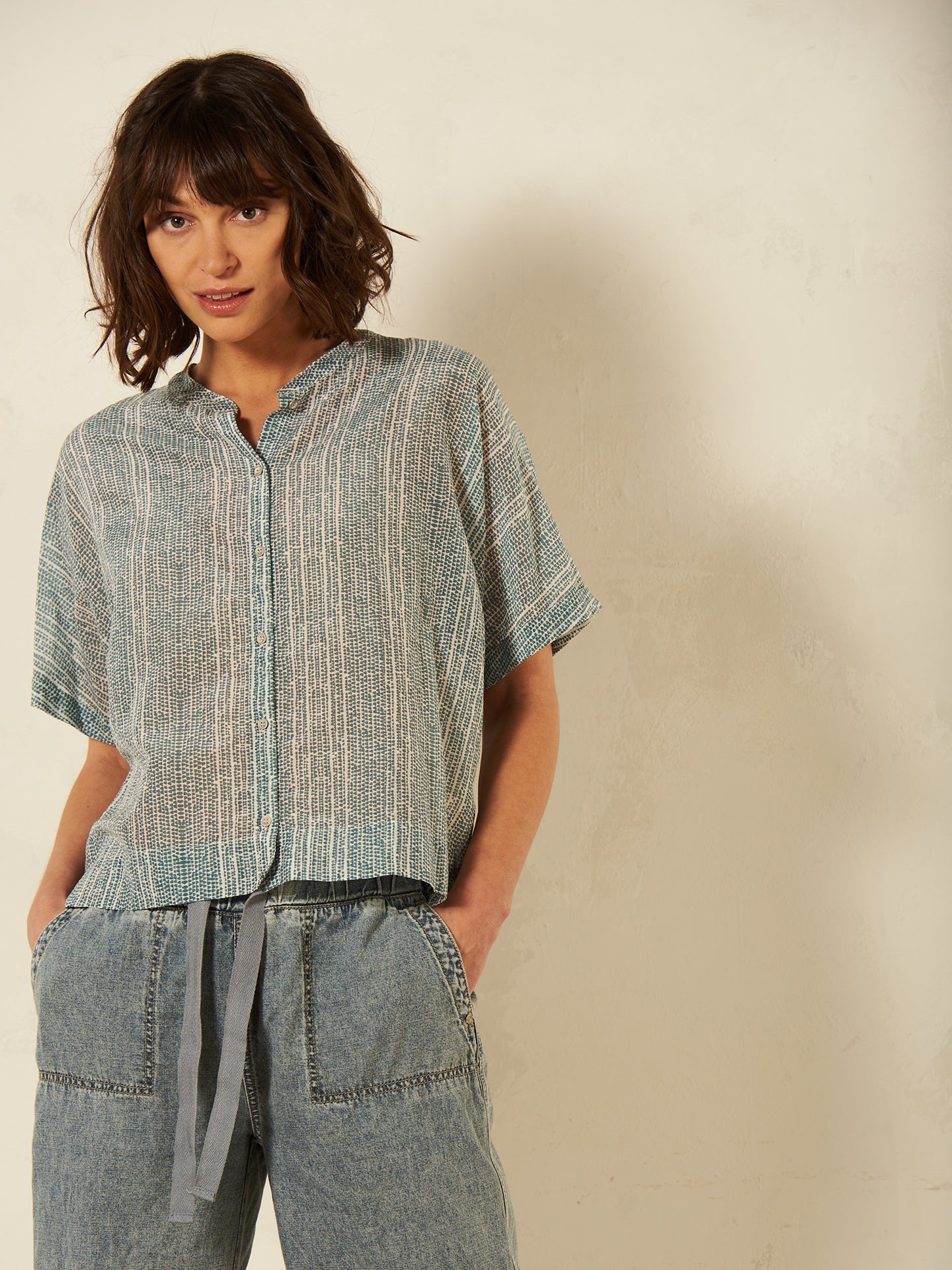 Bluse mit Knopfleiste