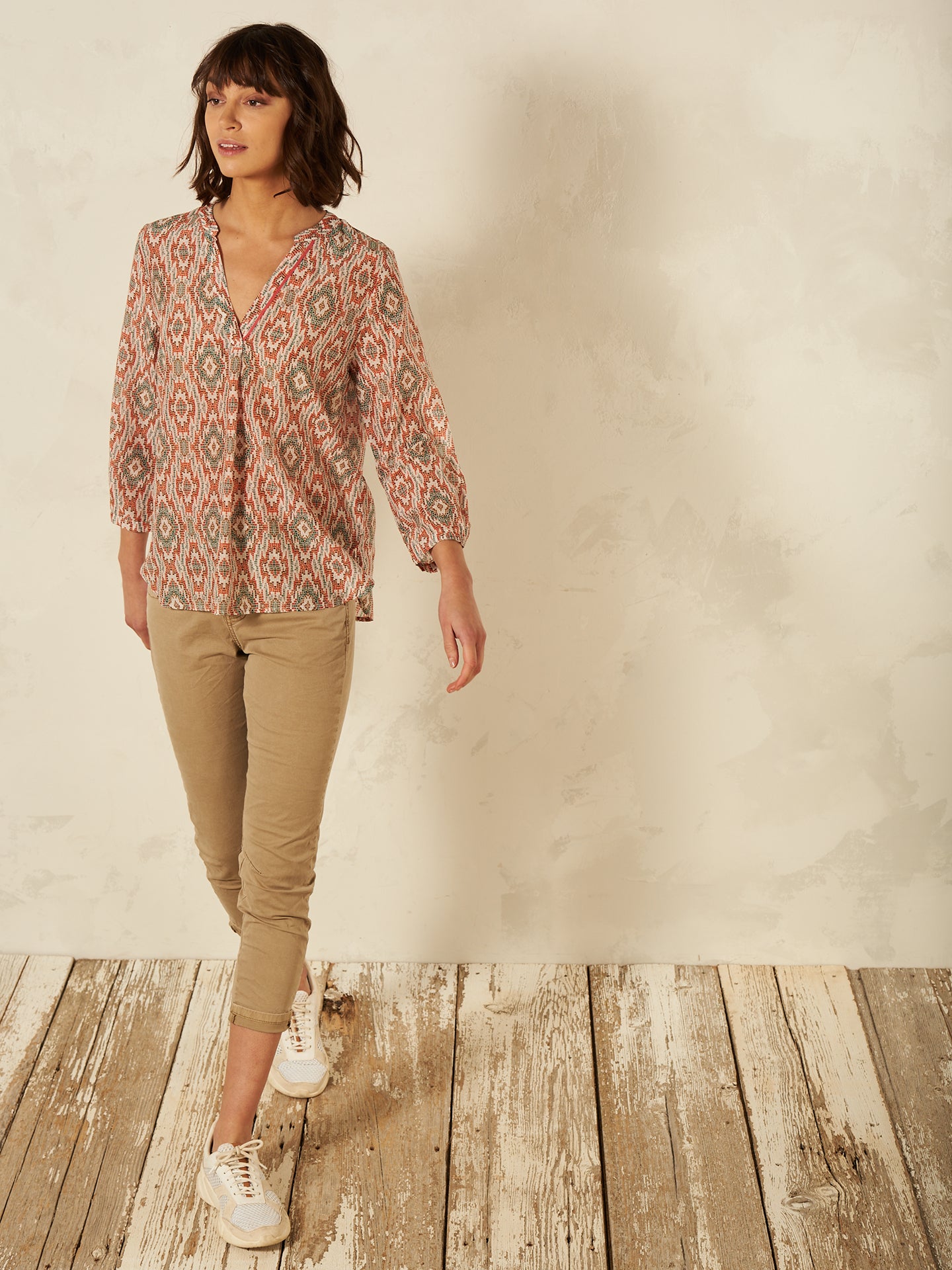 Blusa con stampa