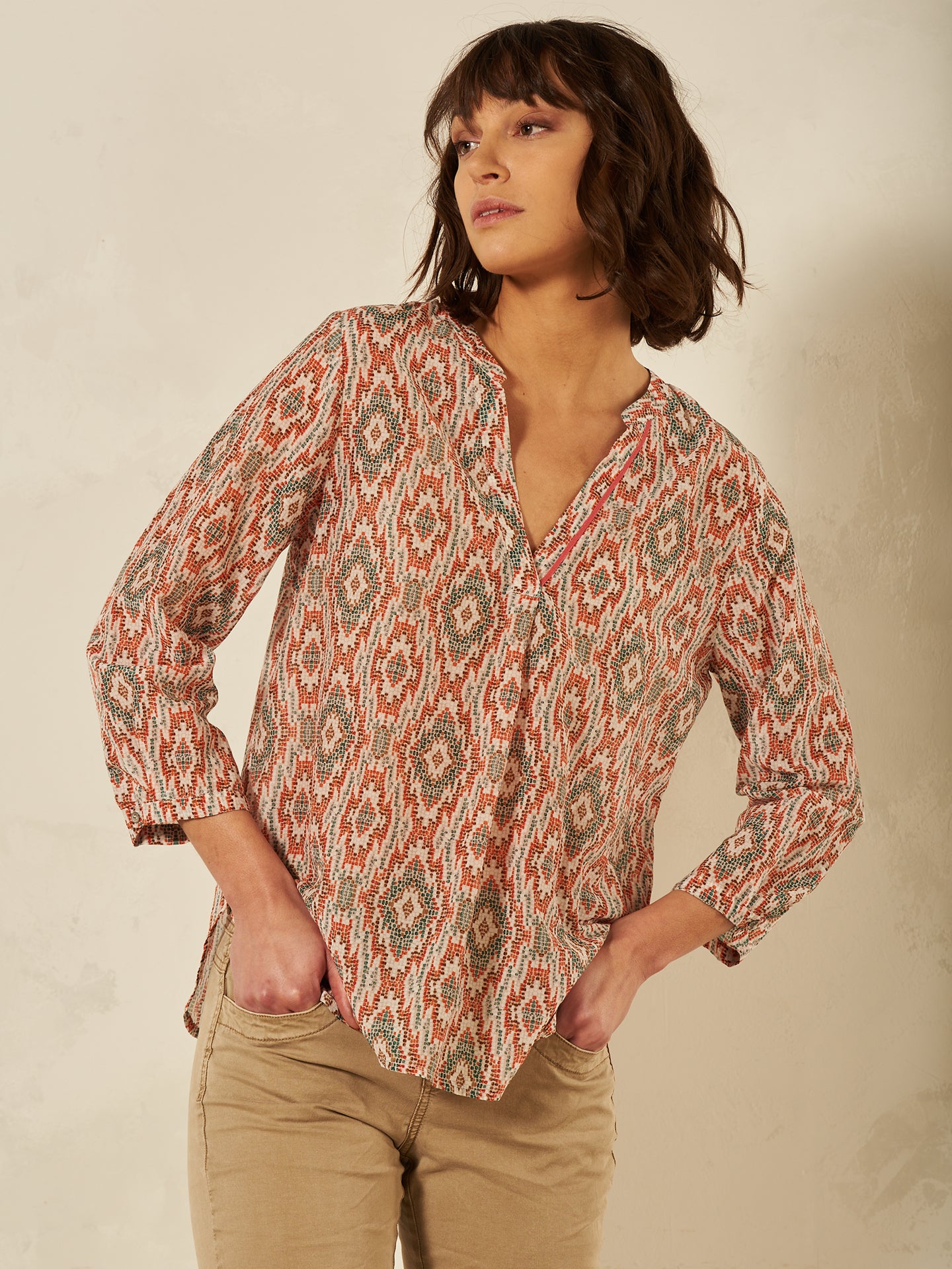 Blusa con stampa