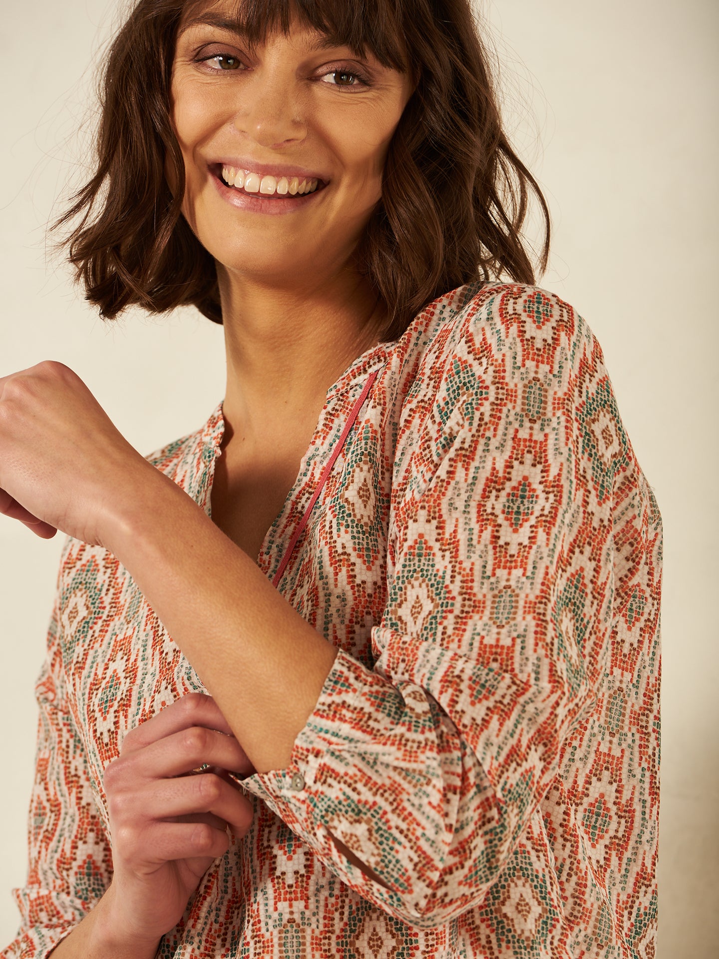 Blusa con stampa
