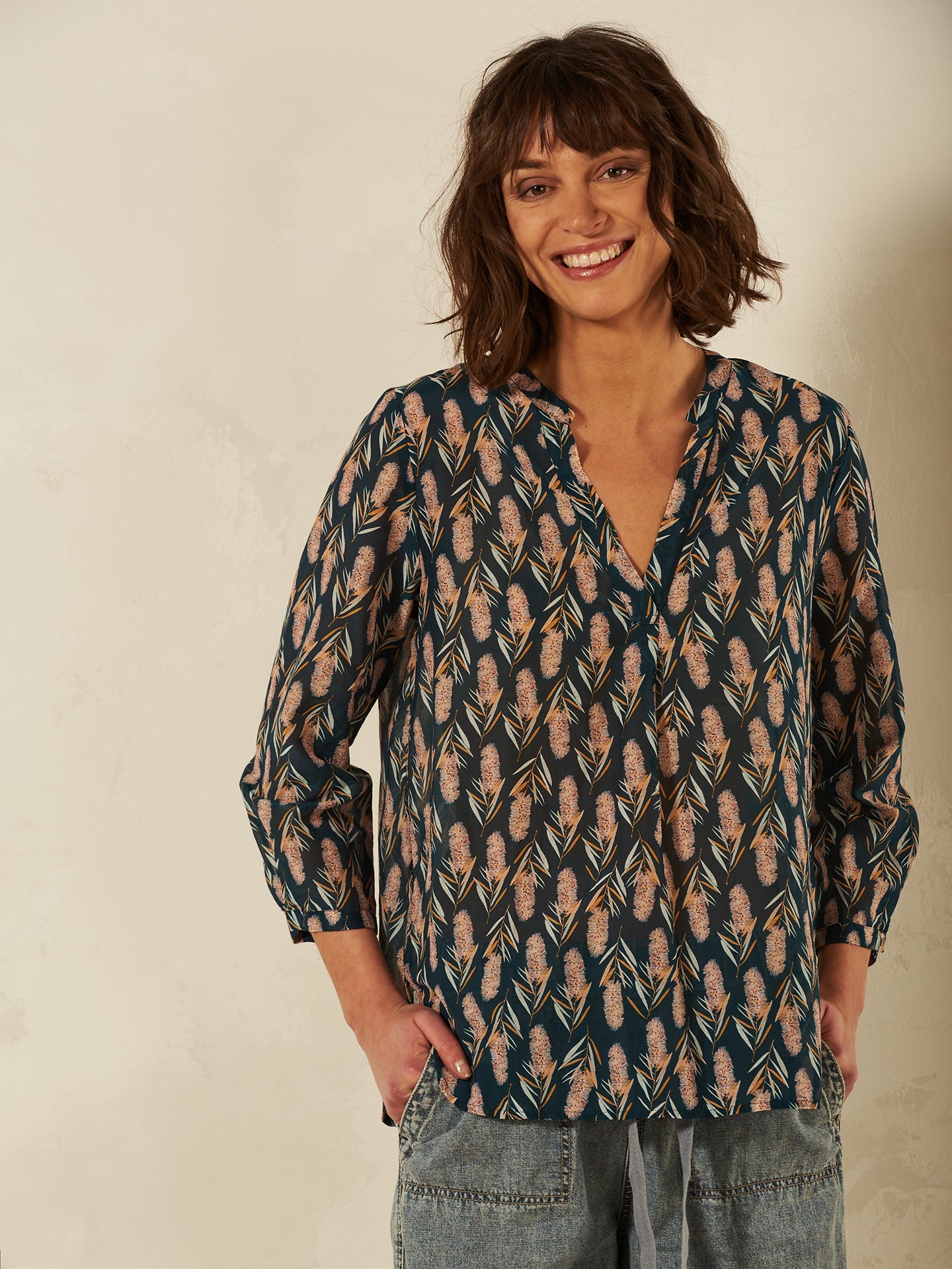 Blusa con stampa