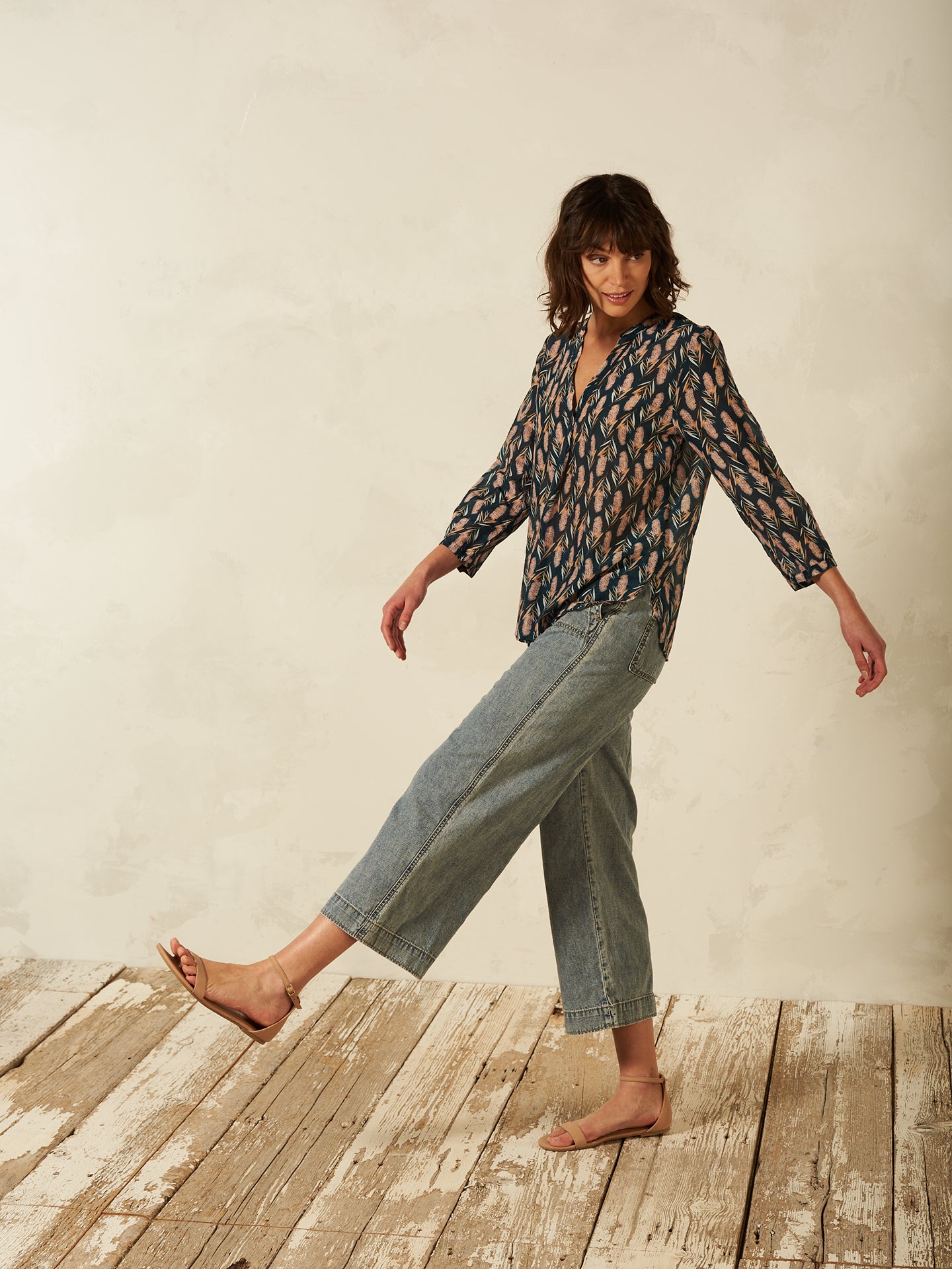 Blusa con stampa