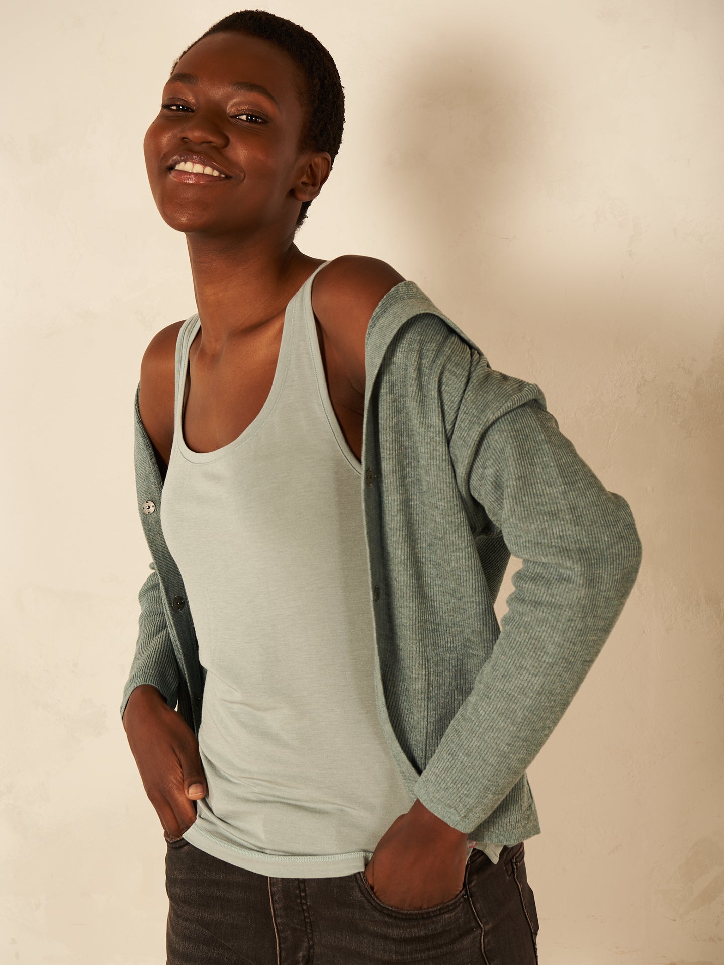 Top with wide straps