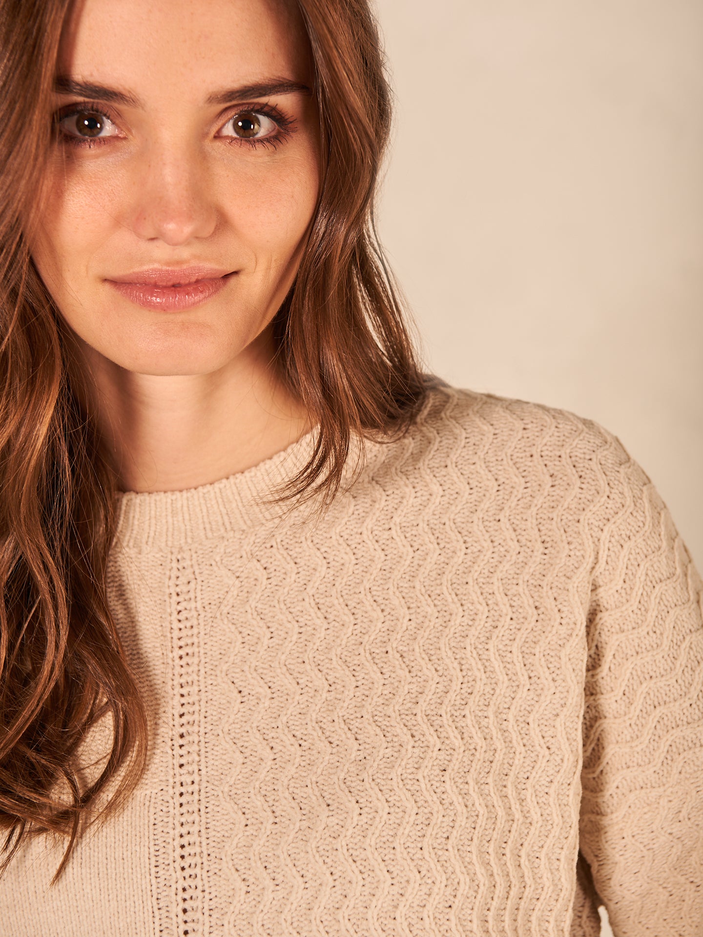 Knitted sweater with pattern