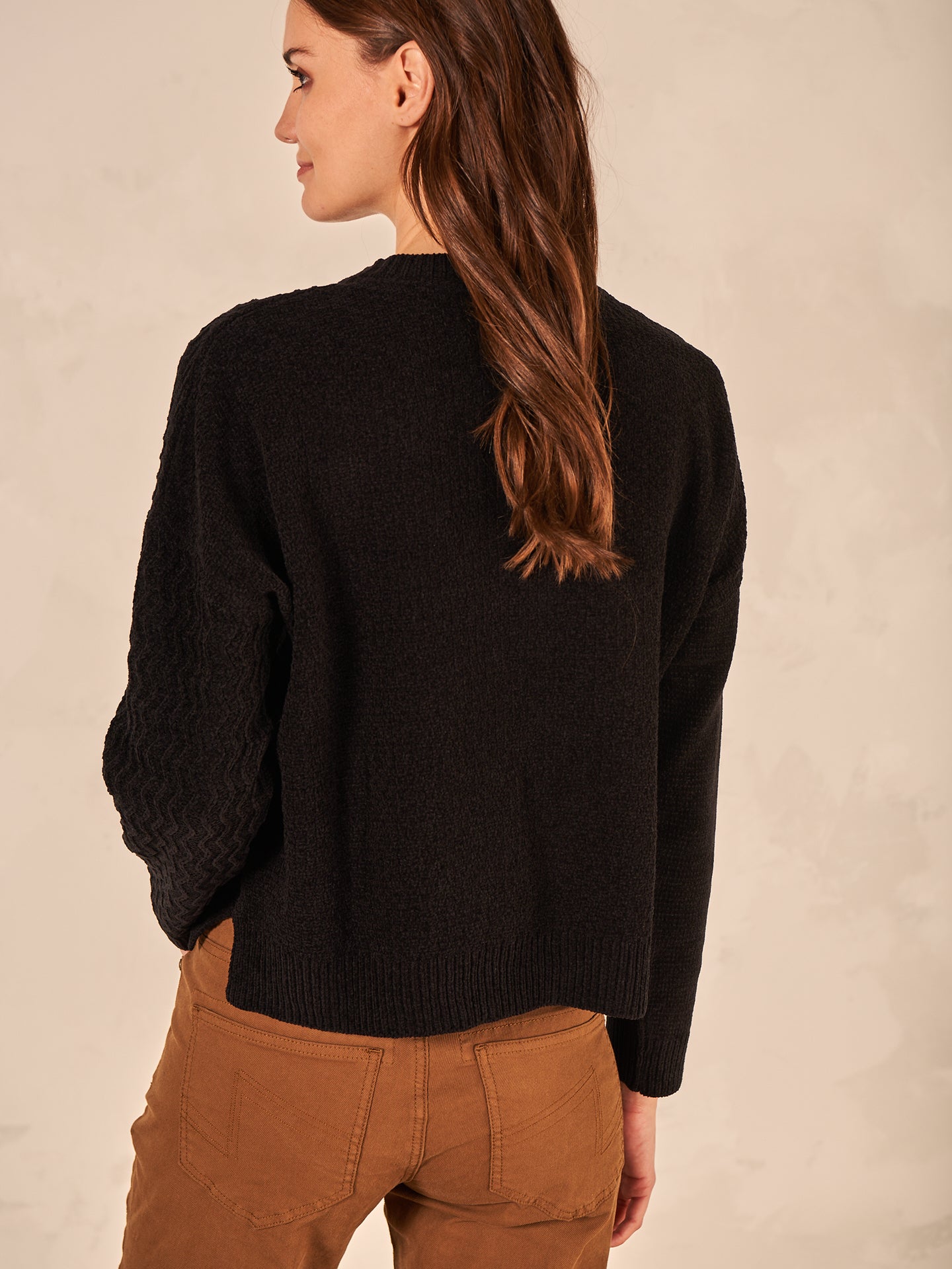 Knitted sweater with pattern