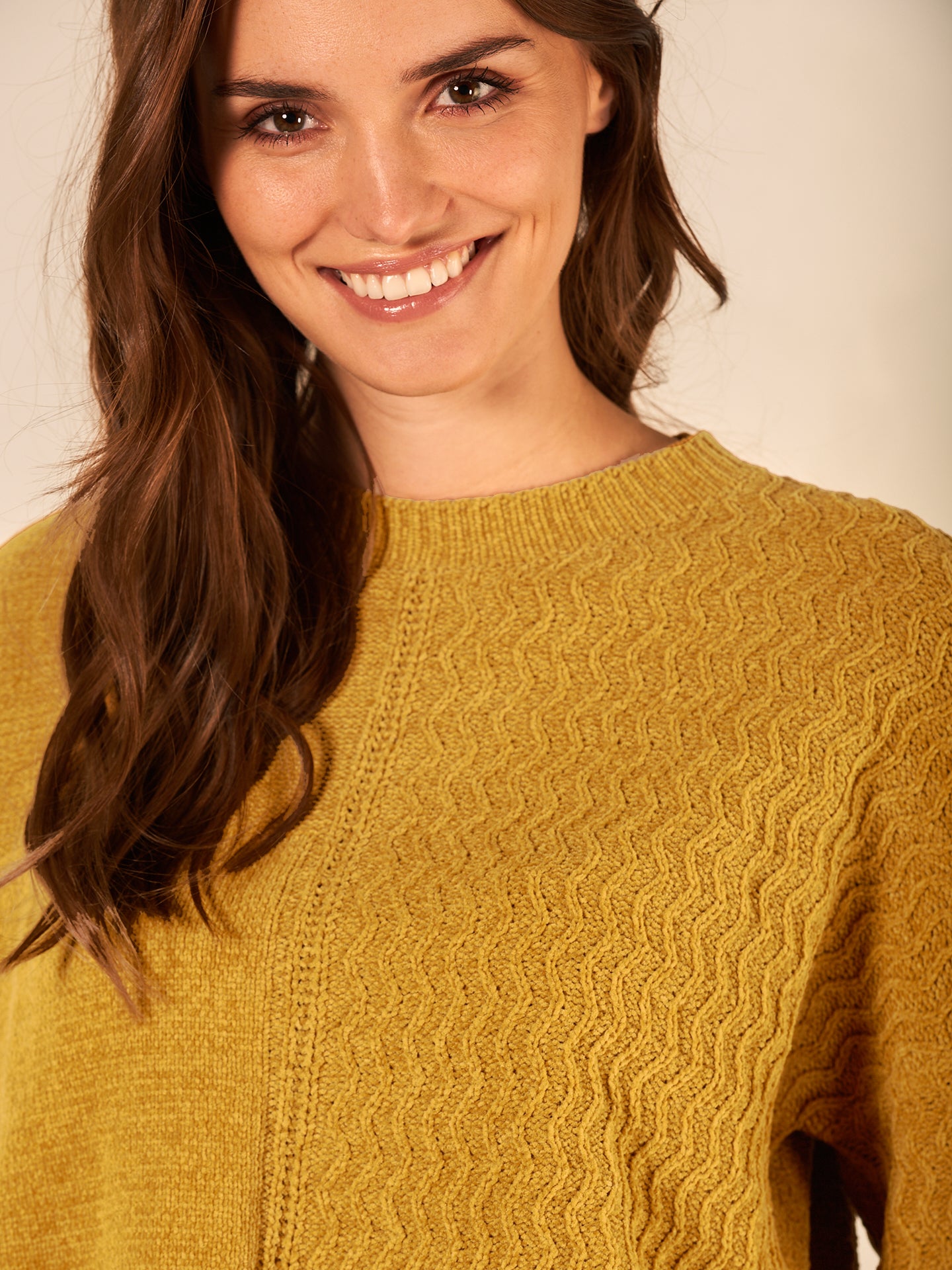 Knitted sweater with pattern