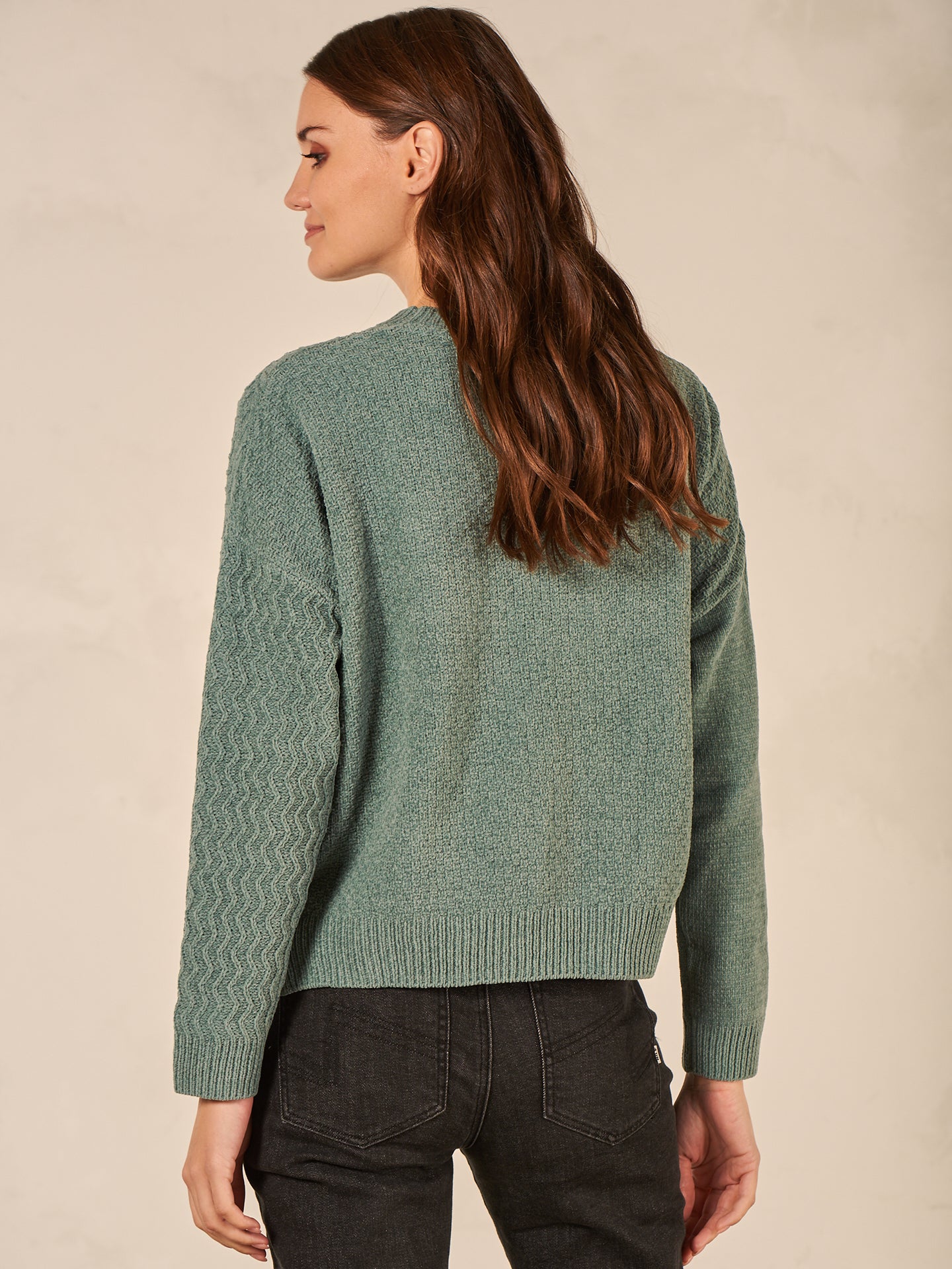 Knitted sweater with pattern