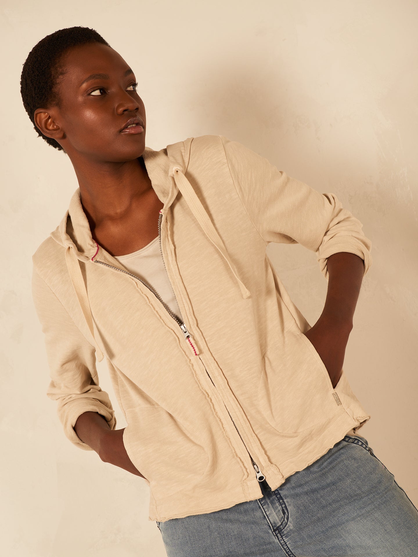 veste en sweat à capuche