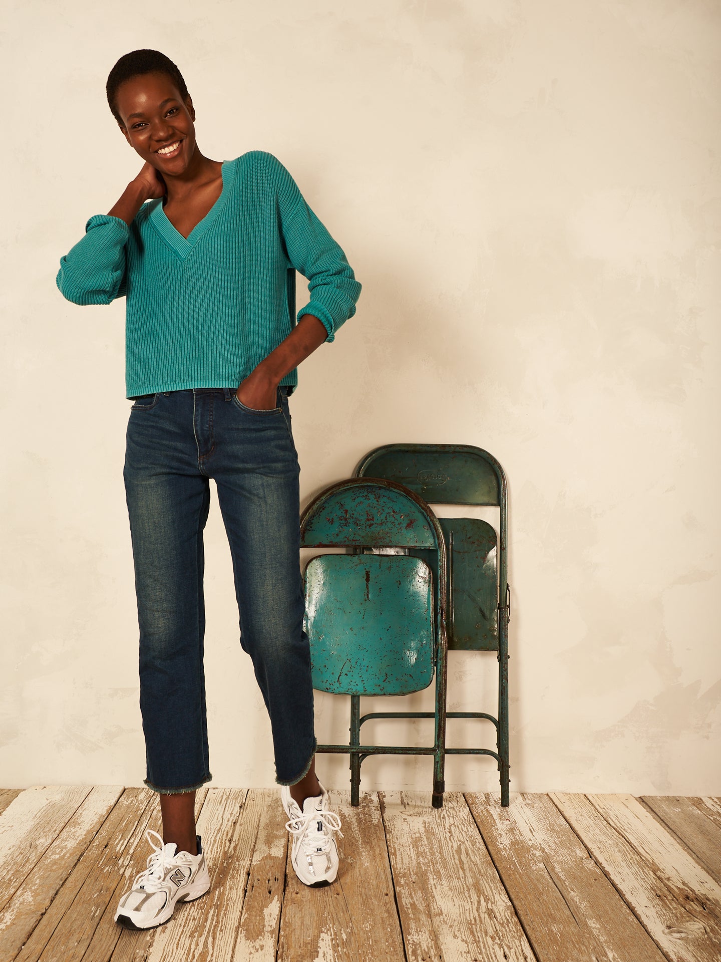 V-neck sweater