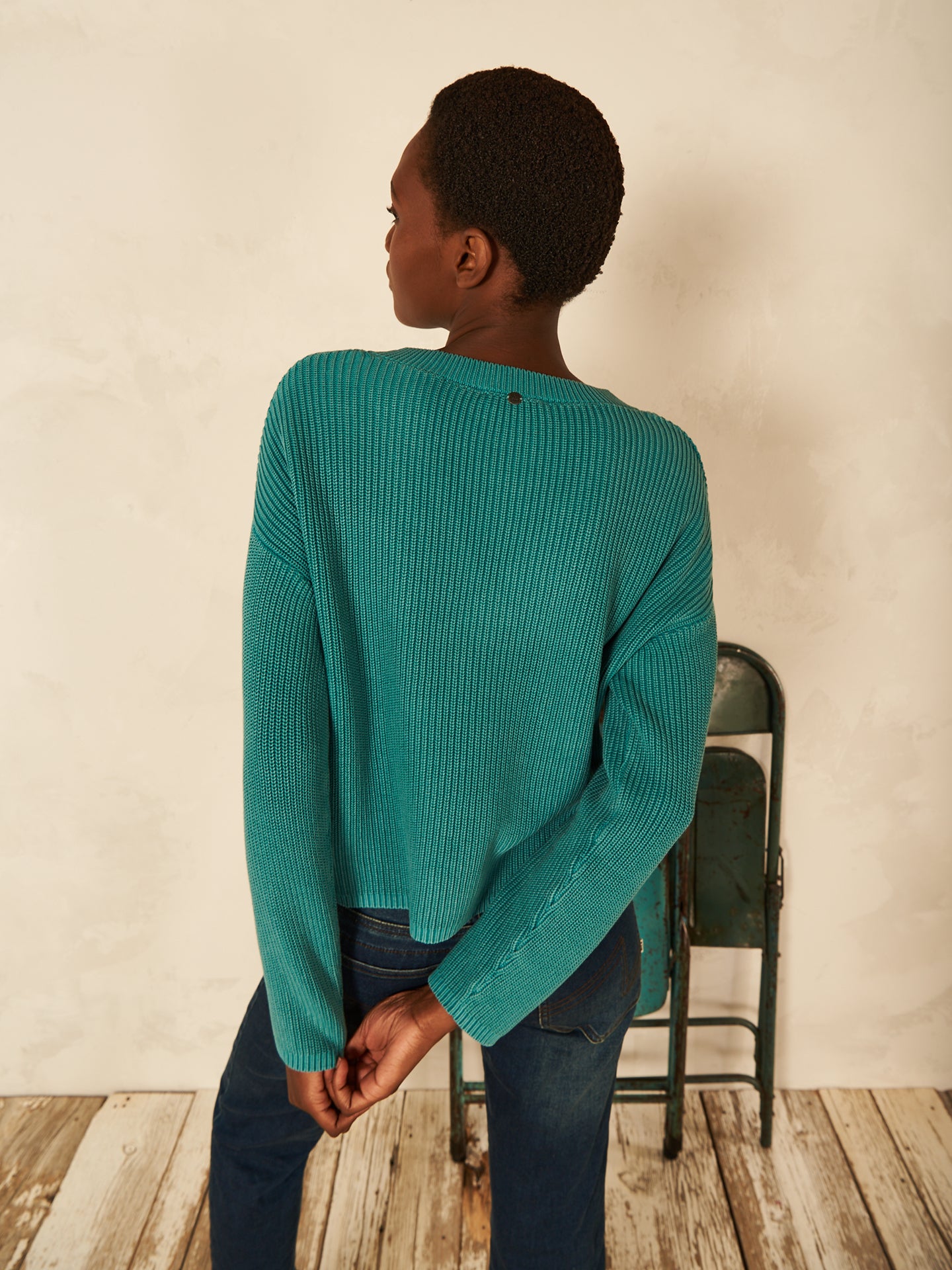 V-neck sweater
