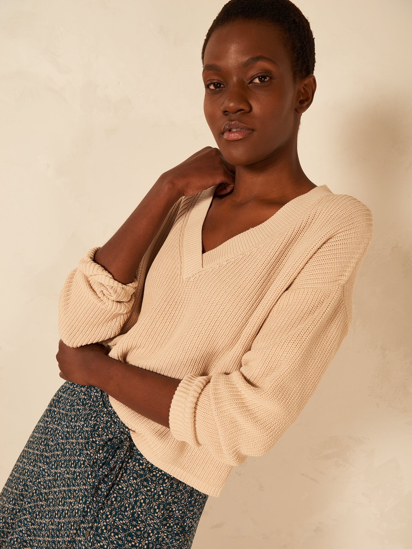 V-neck sweater