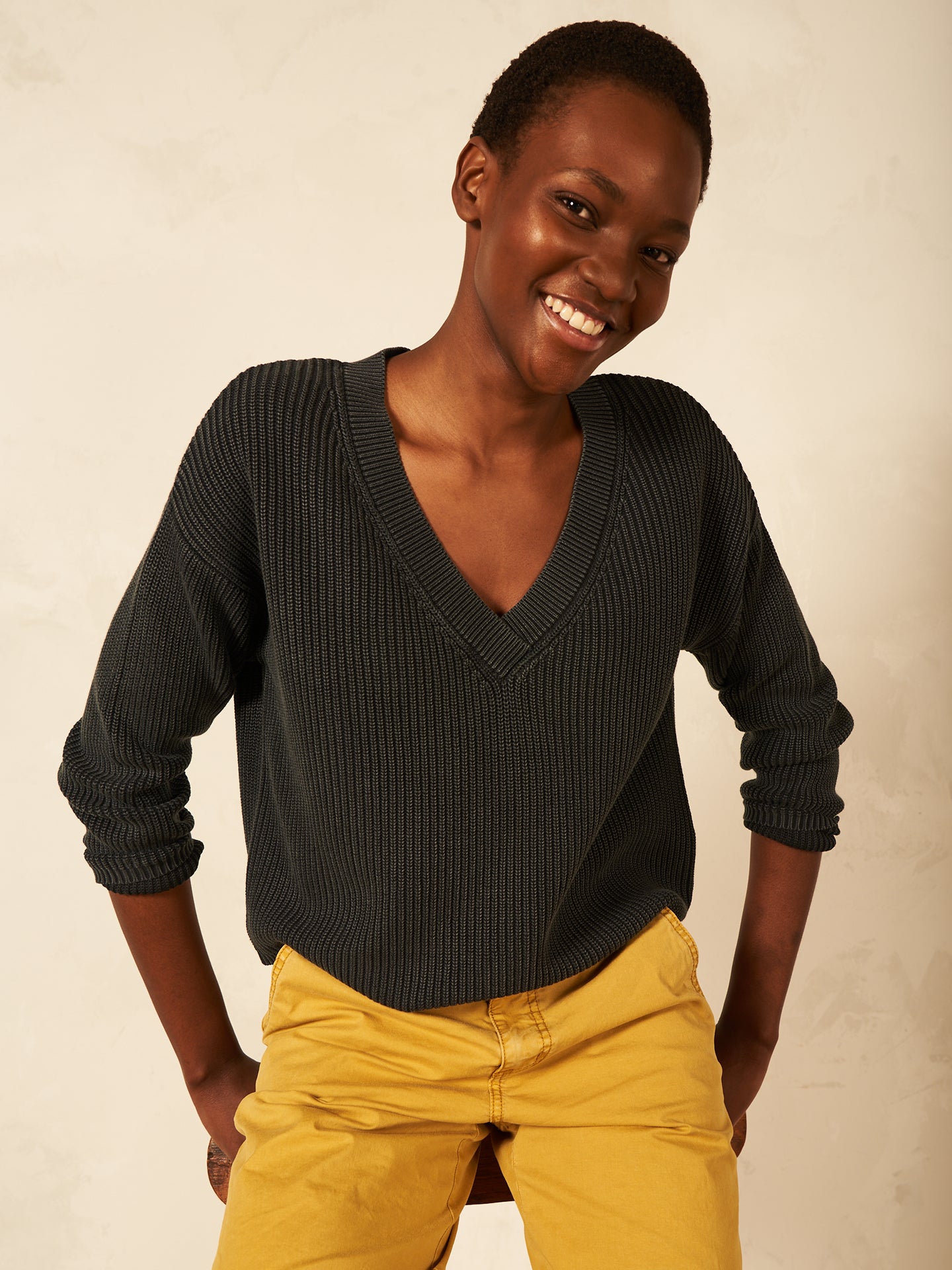 V-neck sweater