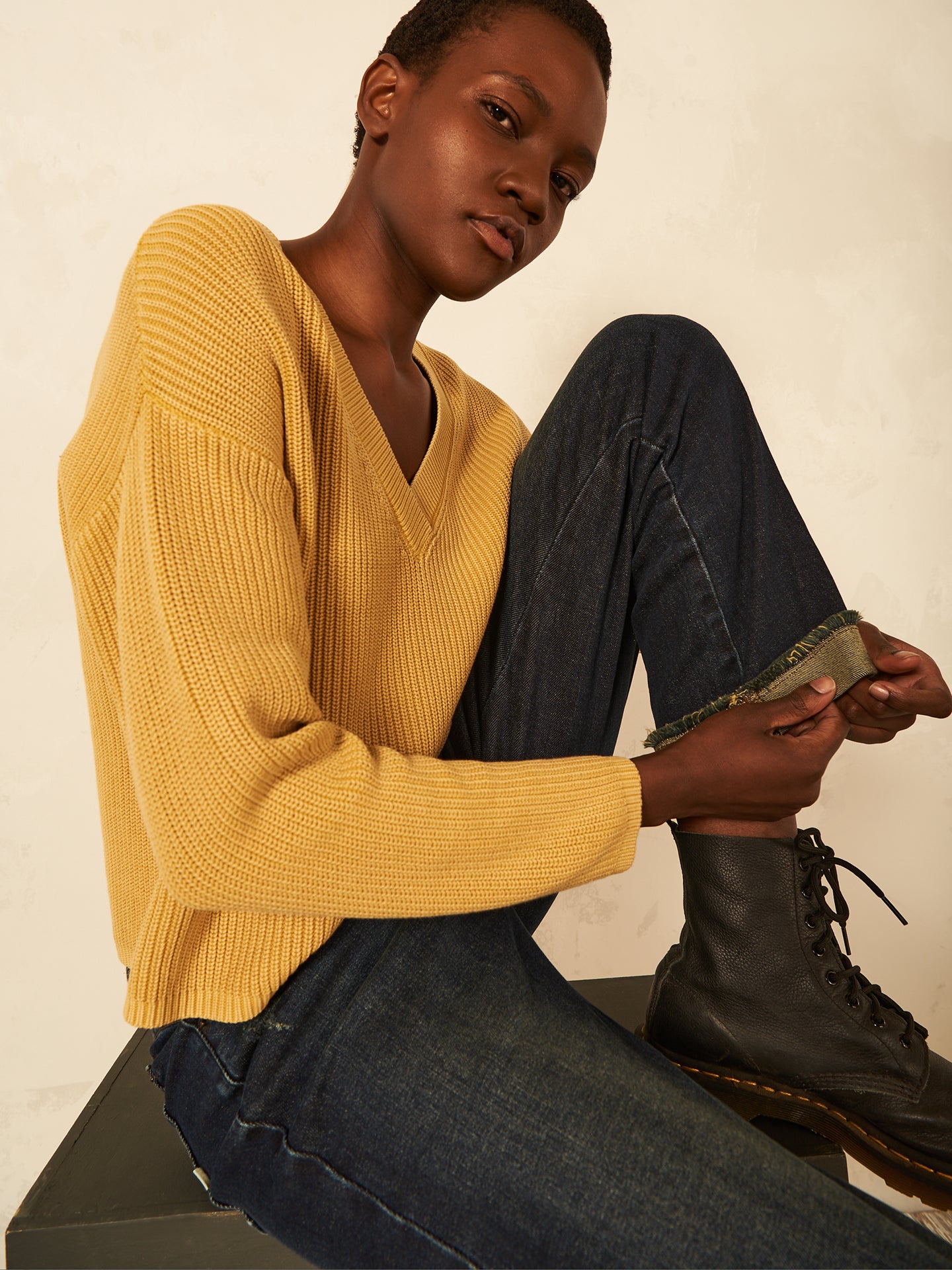 V-neck sweater