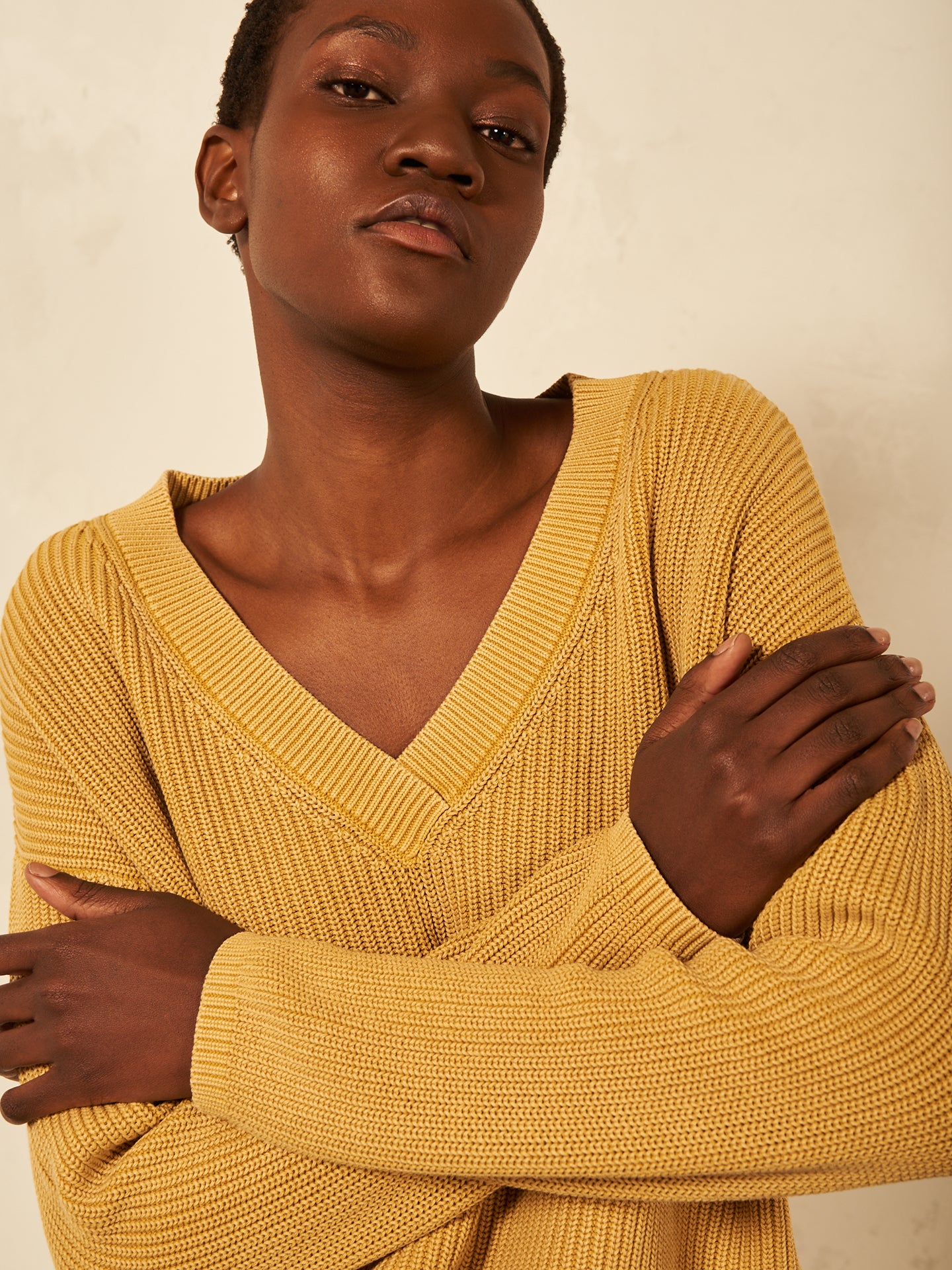 V-neck sweater