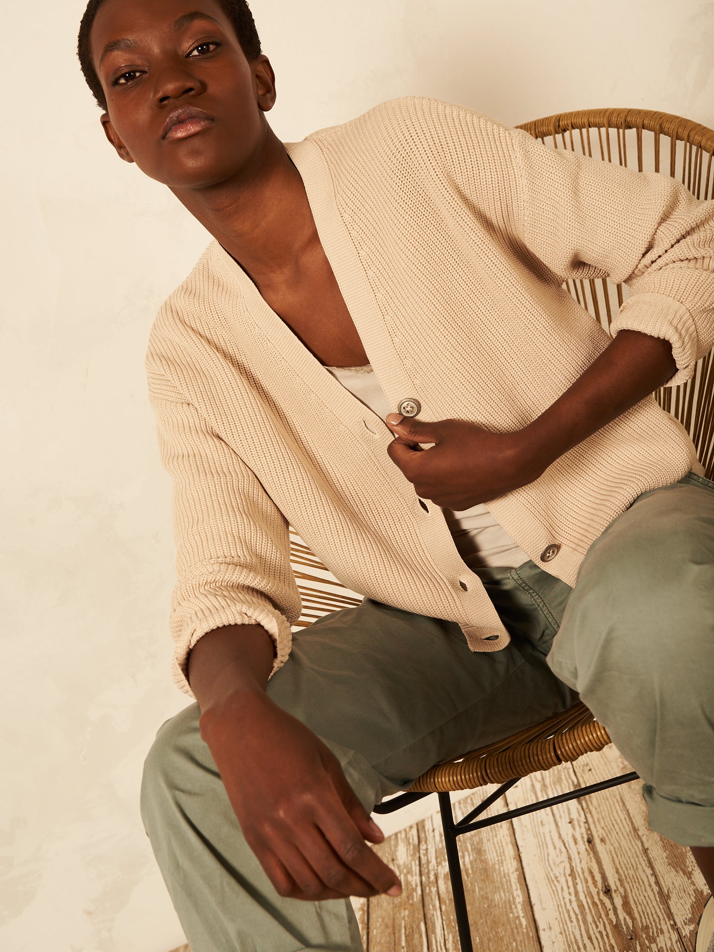 Button-up cardigan