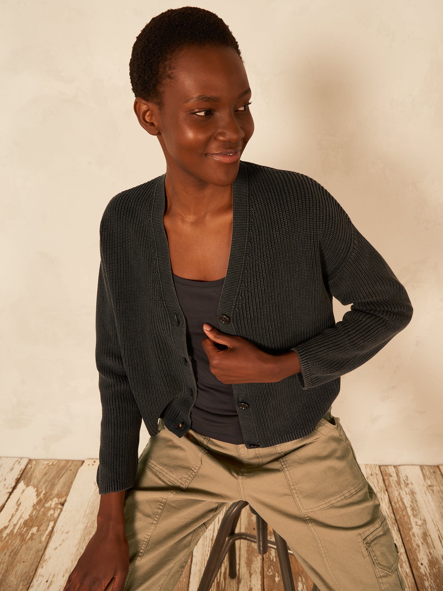 Button-up cardigan