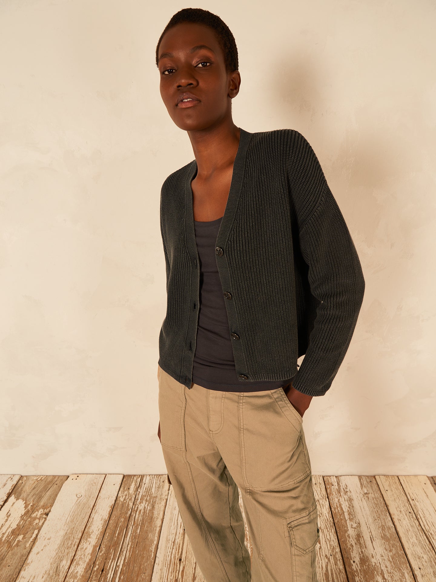 Button-up cardigan