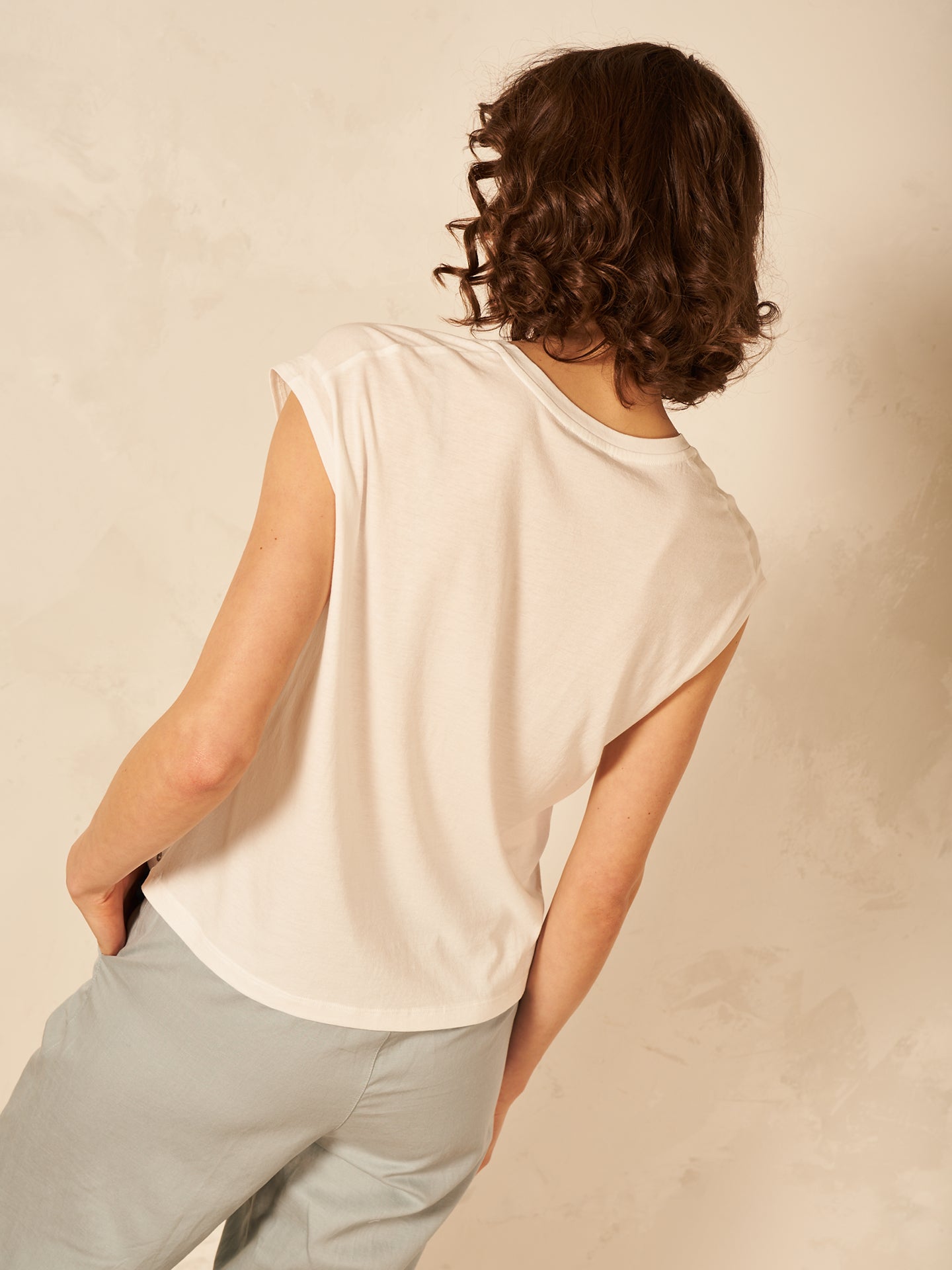 Shirt with V-neck