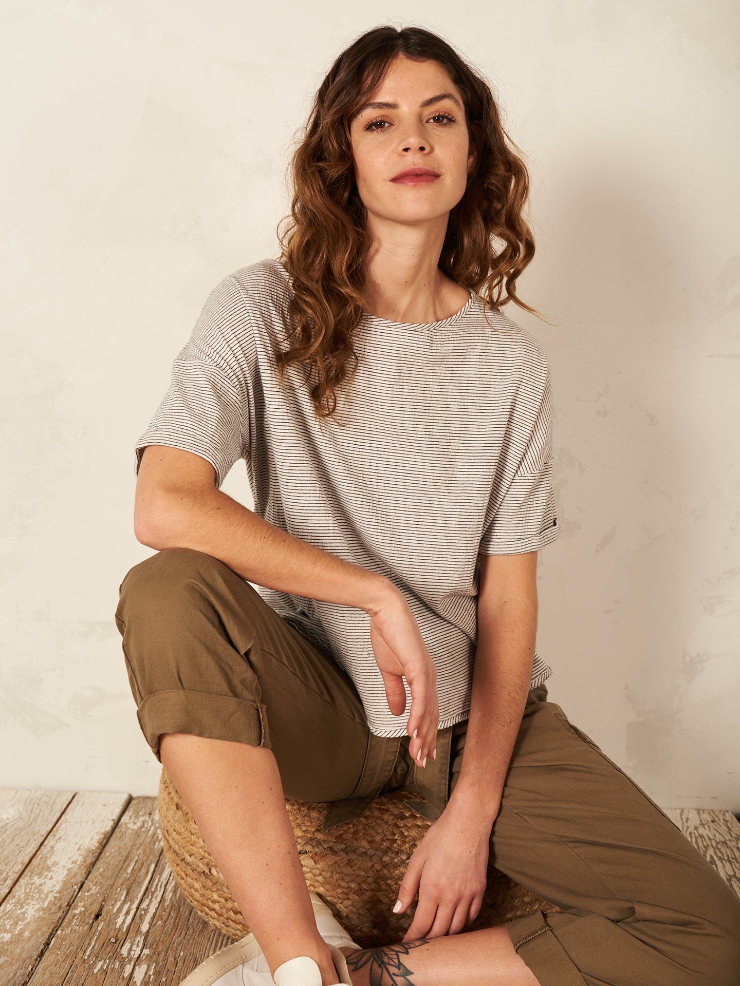 T-shirt à rayures